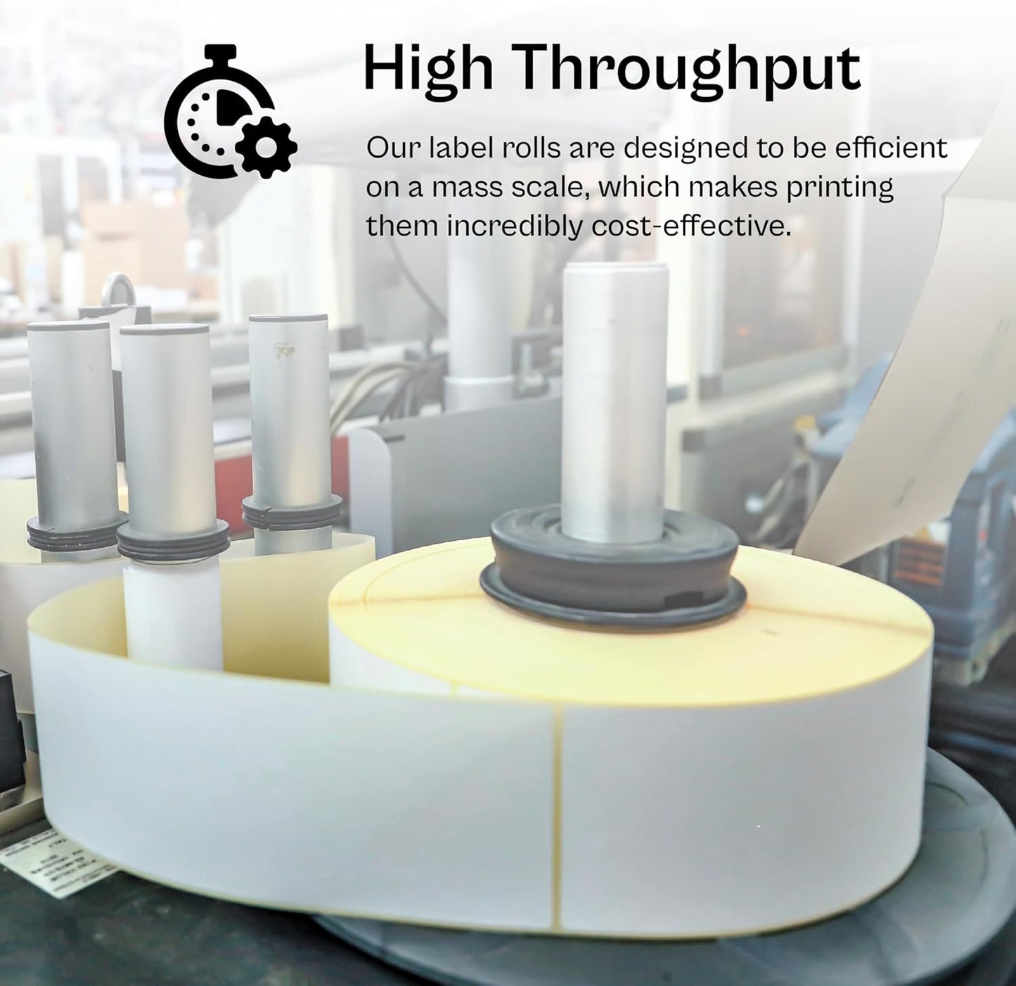 PSBM Thermal Transfer Labels, 4x6.5 Inch, 4 Rolls, 925 Labels/Roll, 3 Inch Core, Perforated, Must Have Thermal Ribbon (Not Included)