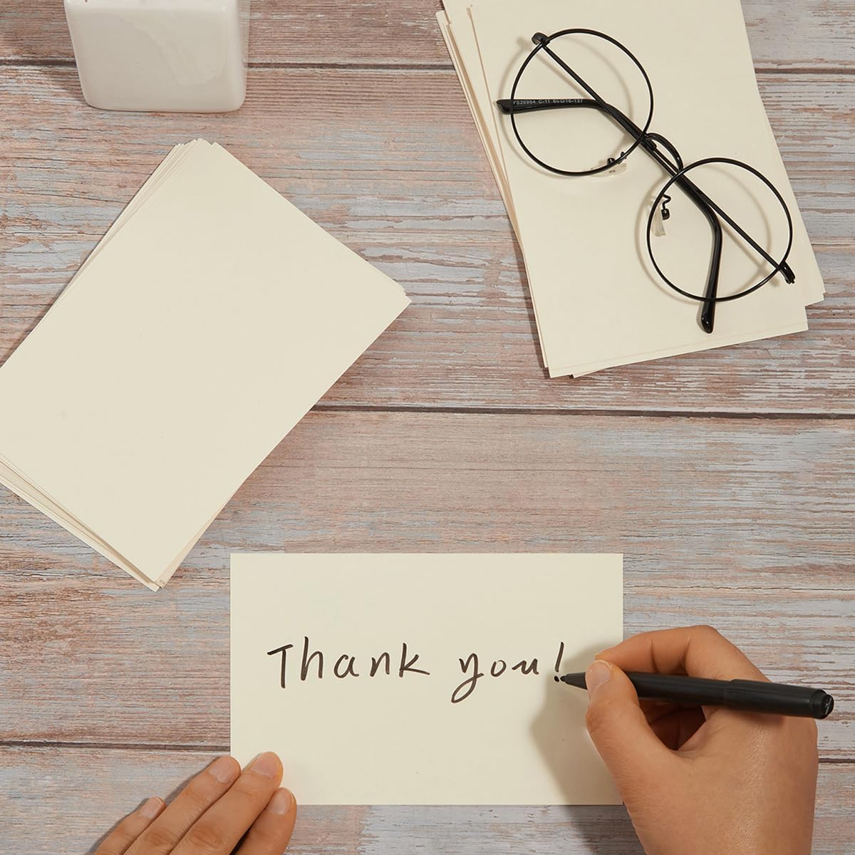 50 Sheets Blank Cardstock Paper 250 GSM Thick Heavy Cards Stock for DIY Art Projects, Card Making, Postcards, Greeting Cards, Birthday Party, Wedding Invitations (Cream, 4x6 inches)