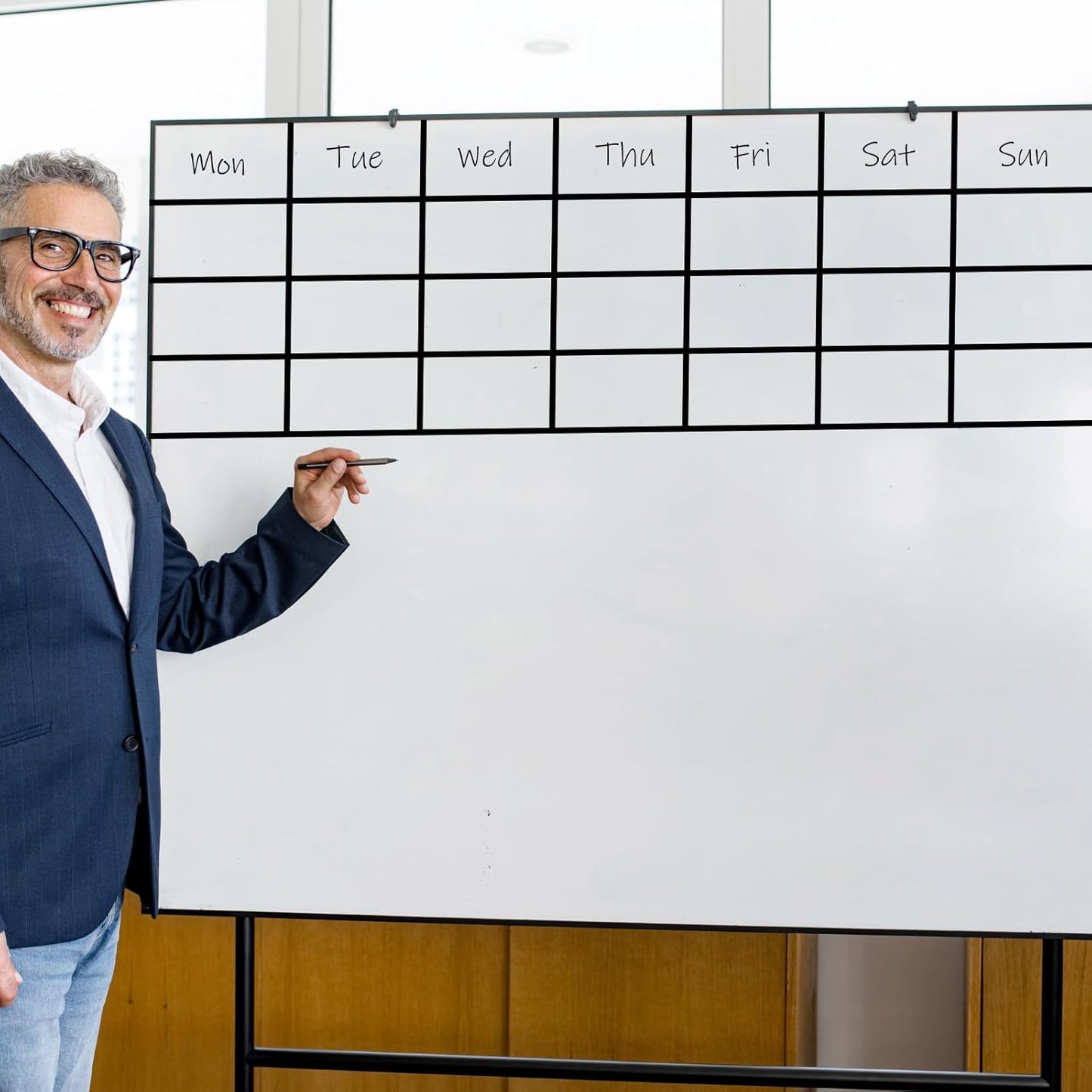 MECCANIXITY Whiteboard Tape 3/4" x 72 Yard Pinstripe Graphic Chart Line Grid Marking Tapes for Classroom Office Dry Erase Board Art, Clear, Pack of 3