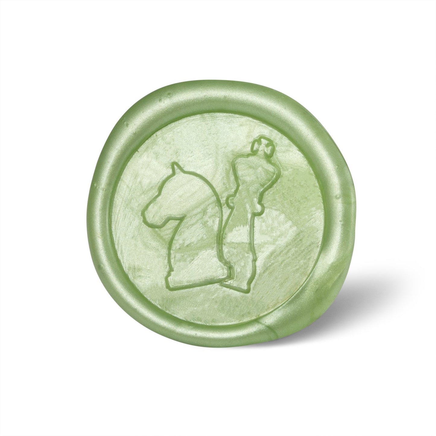 Mceal Wax Seal Stamp,Silver Brass Head with Rosewood Handle, 1.2"(30mm) Dia (Chess)