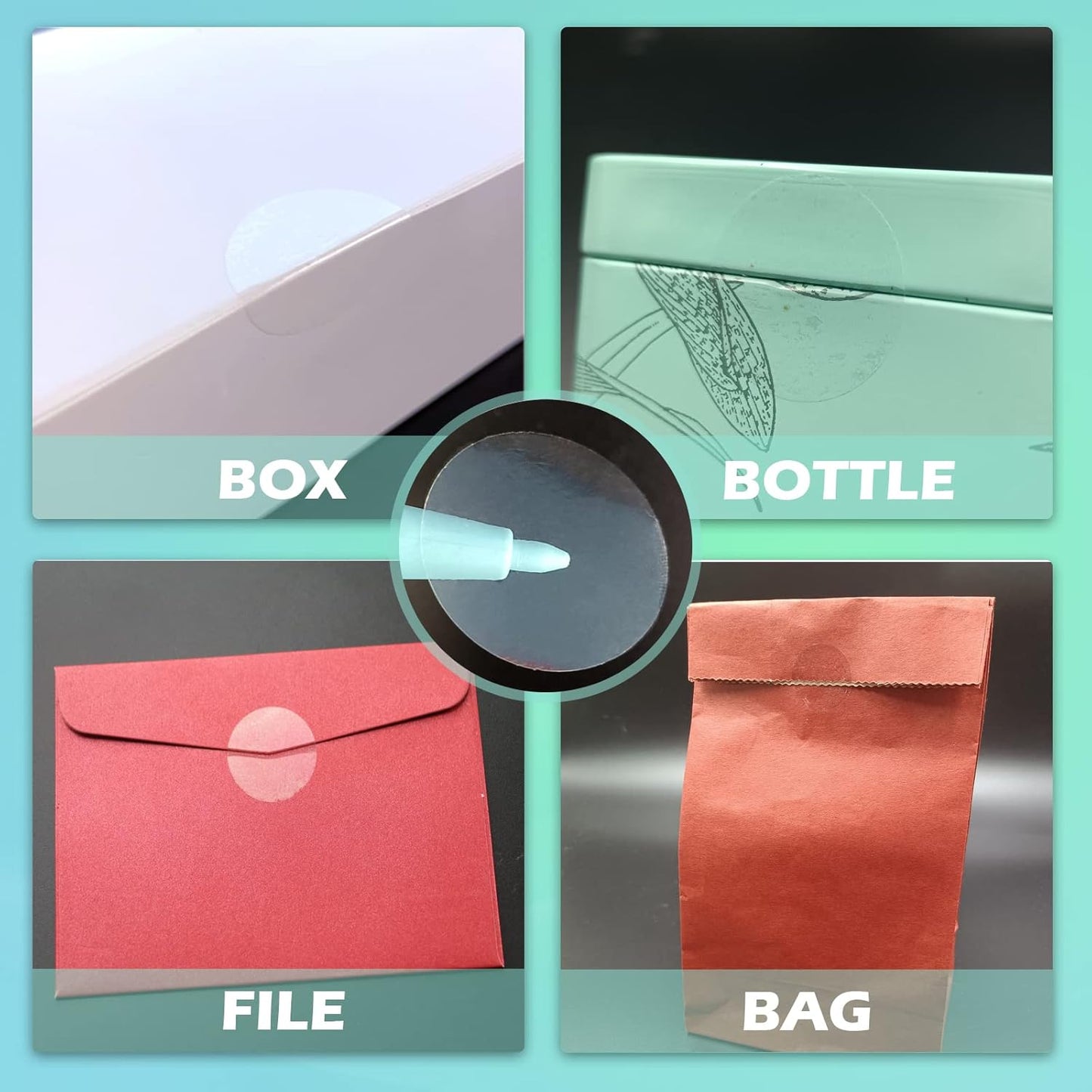 Clear Tamper Evident Stickers Package Security Seals 1 inch Transparent Circle Round Labels Tamper Proof Stickers for Envelopes, Box and Gift Packaging(120pcs)…