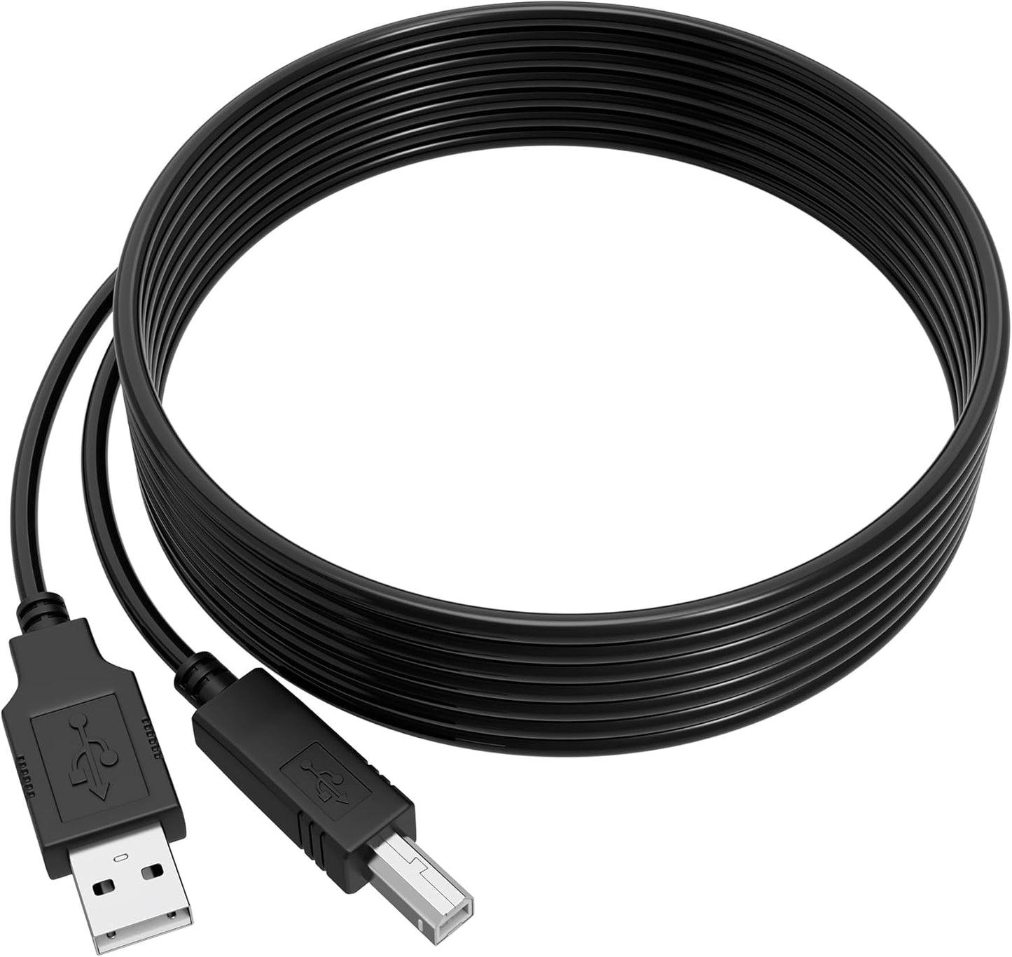 6.6ft USB 2.0 Cable Cord for PANiNi My Vision X Check Scanner, Visioneer Patriot 9650 P96501D-WU Sheetfed Scanner PC Data, Visioneer FU62AD OneTouch 7600 Flatbed Scanner Notebook Power Cord