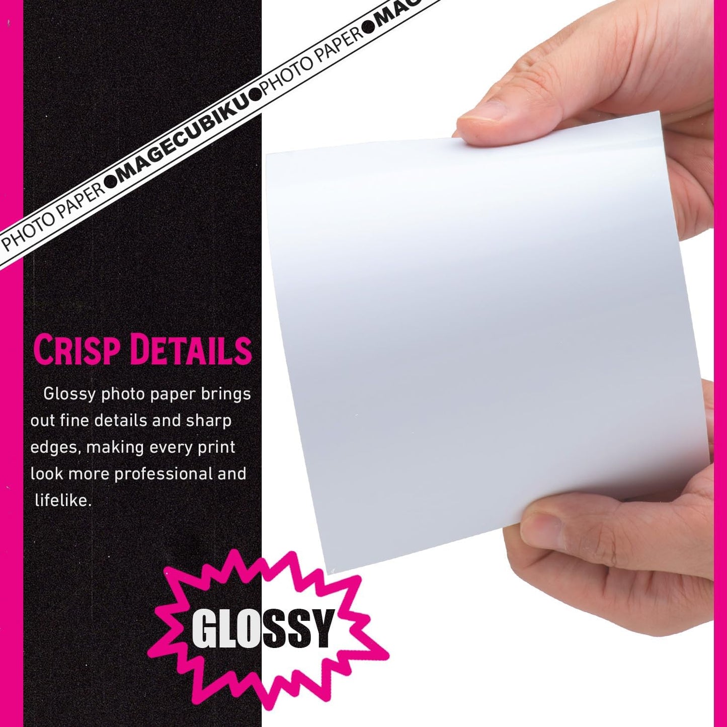 Glossy Photo Paper 4x6 Inches,200 Sheets 70 lb/258 gsm Premium Heavyweight Photographic Paper for Inkjet Printer Instant Dry Professional Postcard Picture Use Dye Ink