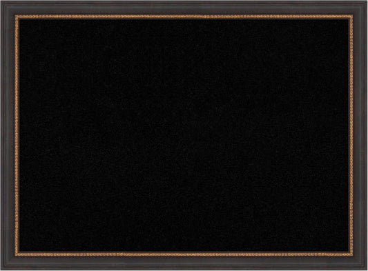 Amanti Art Black Cork Board for Wall, 23x31 Vision Board with Black Wood Frame, Medium Corkboard Office Decor for Home Organization, Traditional Corkboard Pinboard to Display Items for Home