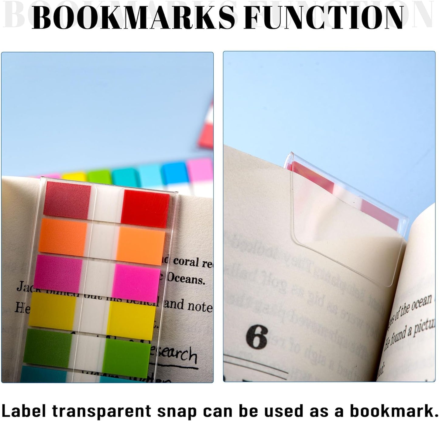 Ericter 1080 Pcs Sticky Tabs for Books, 9 Color Repositionable Annotation Page Tabs, Writable Index Flags for Notebooks, Organizing Study Office Supplies