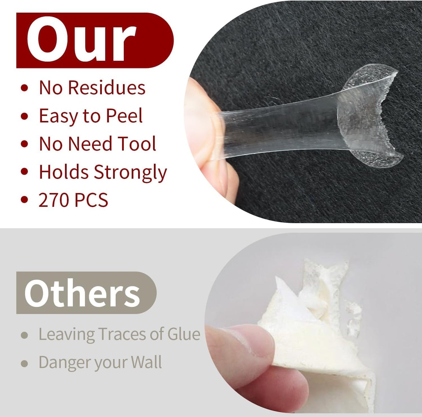 52 Pack Acoustic Foam Panels 1" x 12" x 12" Sound Proof Foam Panles Soundproofing Noise Cancelling Wedge Panels for Home Office Recoding Studio with 300PCS Double-Side Adhesive