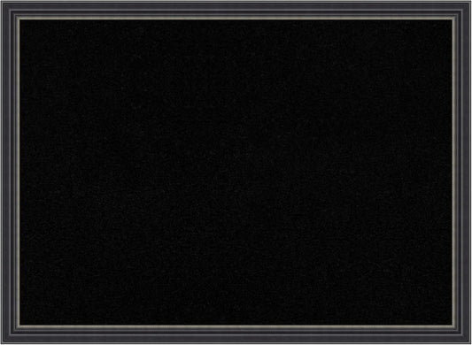 Amanti Art Black Cork Board for Wall, 22x30 Vision Board with Black Wood Frame, Medium Corkboard Office Decor for Home Organization, Traditional Corkboard Pinboard to Display Items for Home