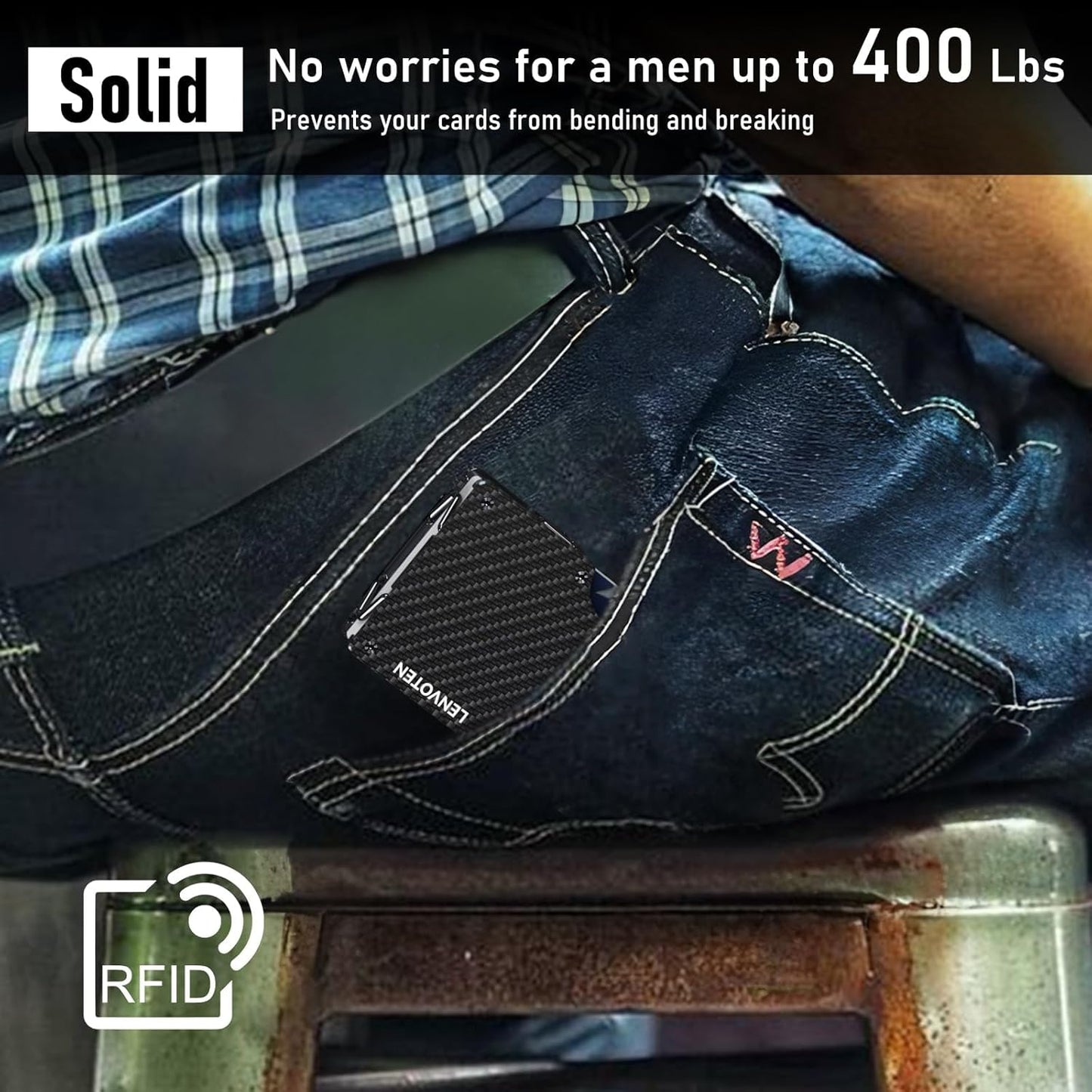 Minimalist Wallet for Men, Metal Wallet with Money Clip, Slim Compact Wallet, RFID Blocking Card Holder, Metal Aluminum Credit Card Holder, Holds up to 20 Cards