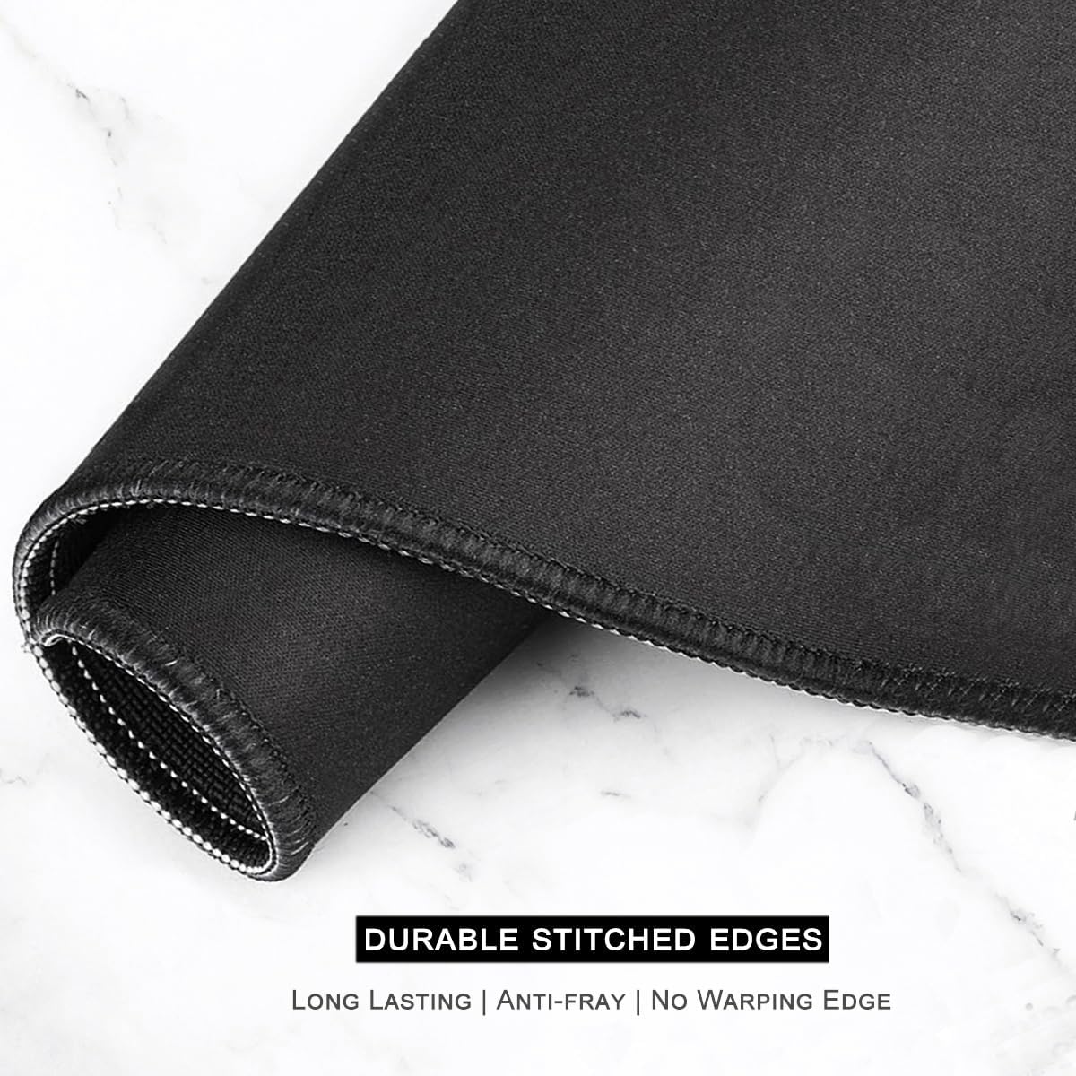 Auhoahsil Large Gaming Mouse Pad, Marble Theme XXL 35.4 x 15.7 in Desk Pad Stitched Non-Slip Rubber Long Computer Mousepad Thin Extended Full Size Desk Mat for Desktop Laptop Wireless Mice, Teal Pink