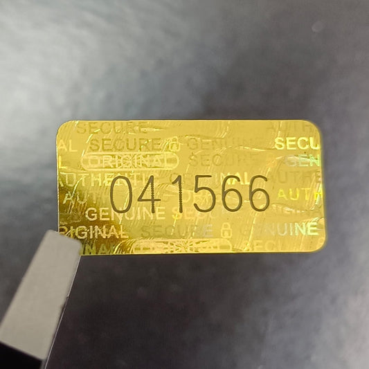 650pcs Tamper Proof Hologram Stickers Security Seal Labels Genuine Guarantee Warranty Void Labels with Unique Serial Number Gold(0.8x0.4inch)