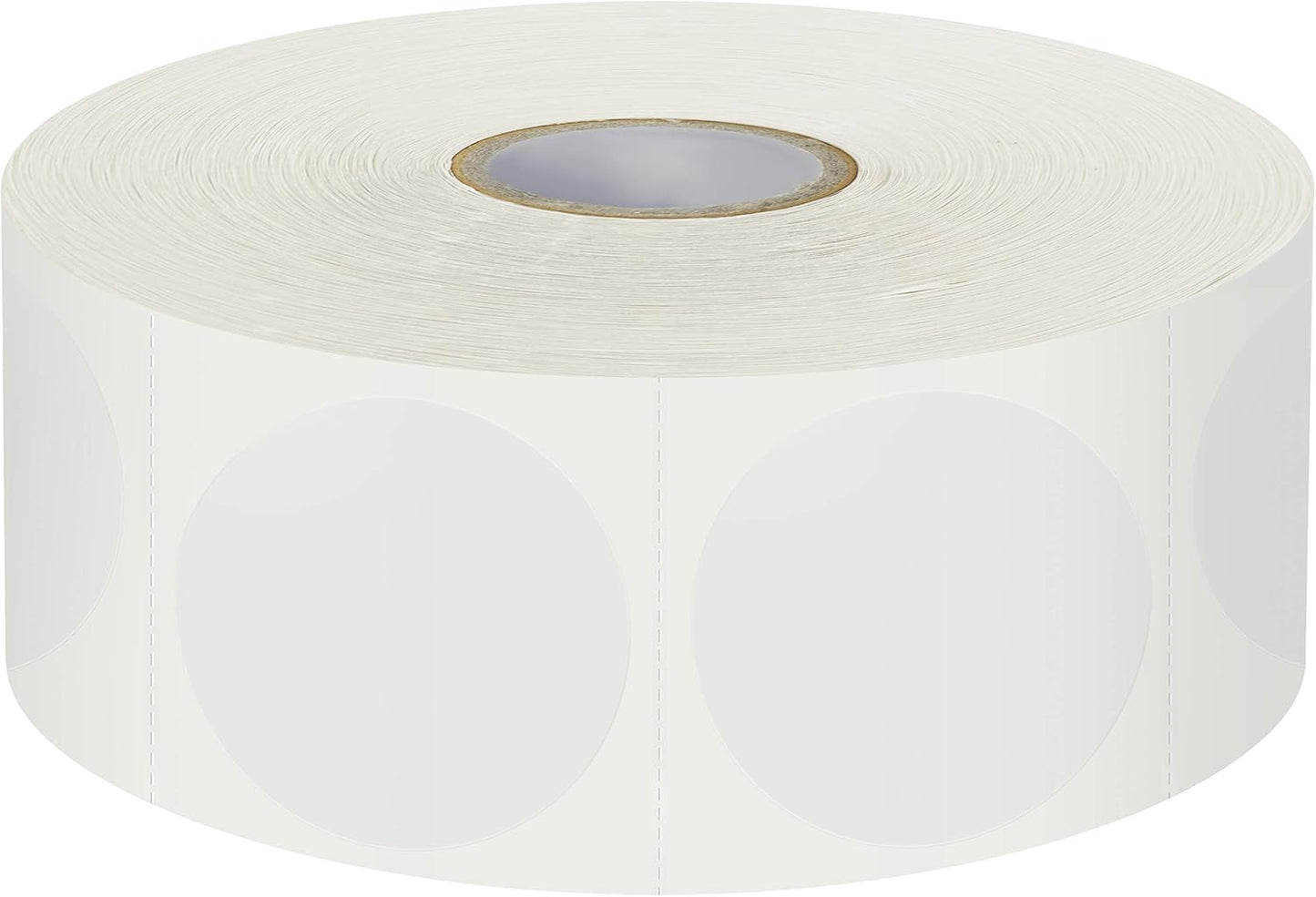 1500 PCS 1.5" Round Clear Transparent Package Envelope Mail Wafer Seal Sticker Labels Mega Bundle with Perforation Line in Roll