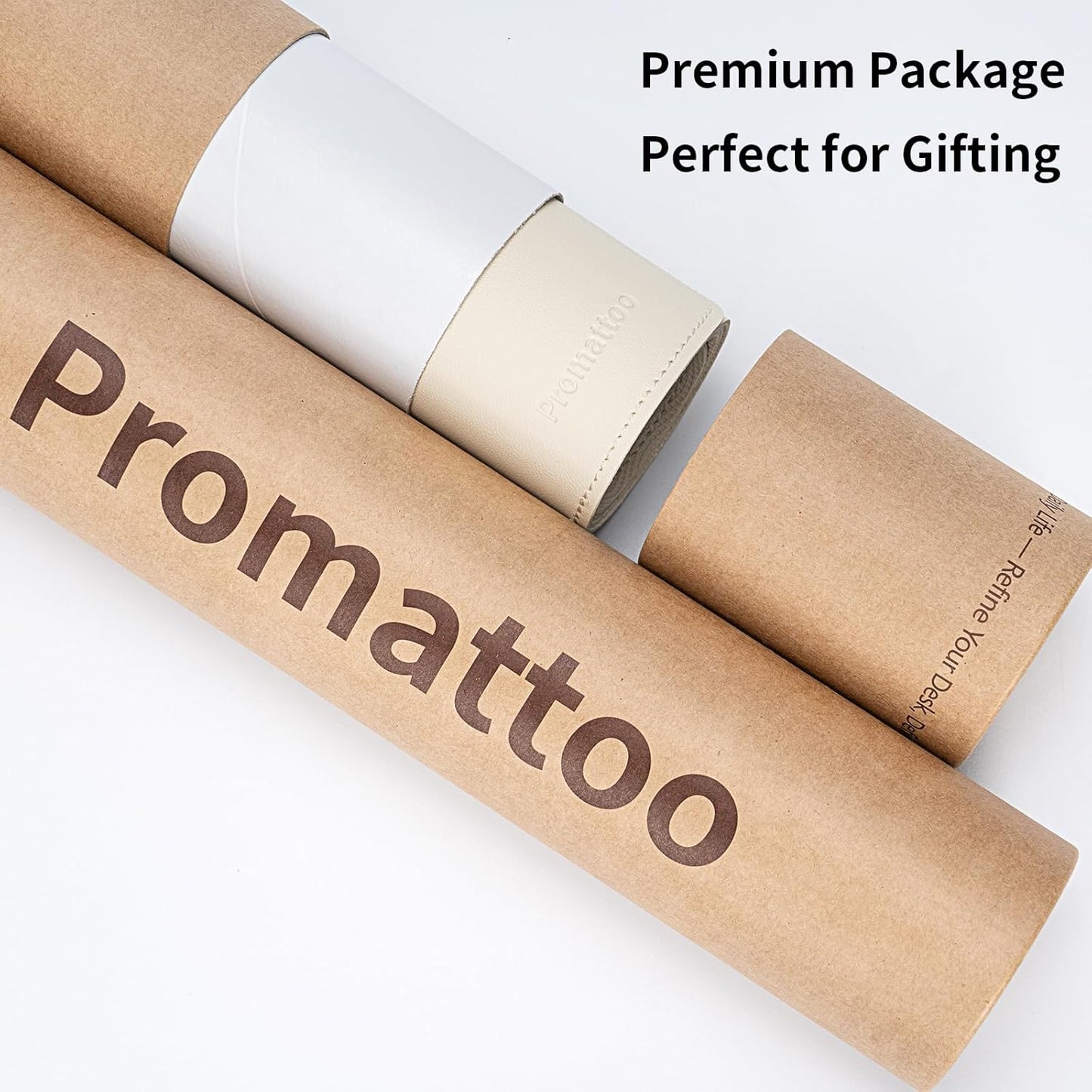 Oversized Non-Slip Desk Pad Protector – Grips Desk Firmly, Anti-Slip Like You've Never Seen! Vegan Leather Waterproof Laptop Mat for Keyboard & Mouse – Large Office Pad– Creamy White