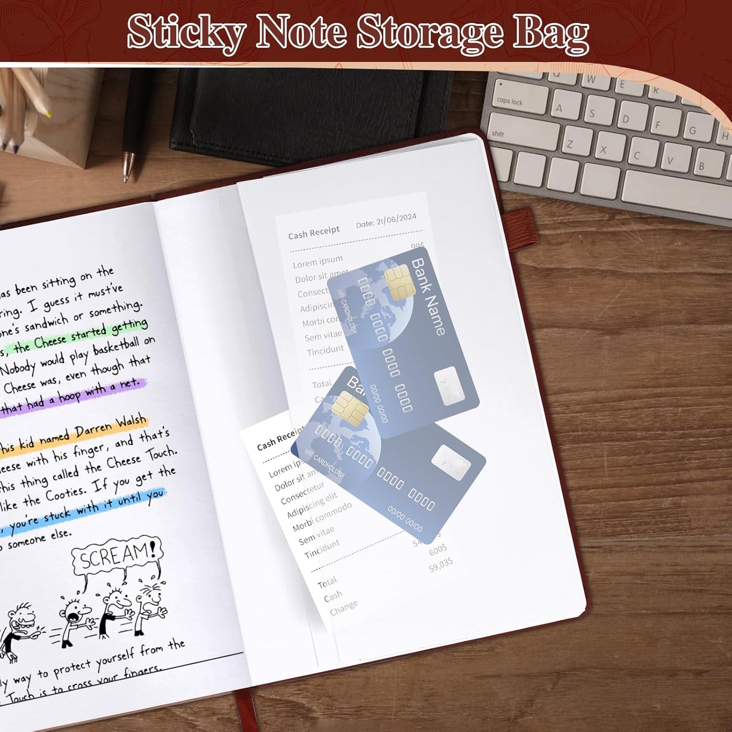 Lined Journal Notebook, A5 Hardcover Leather Journal for Men Women, 200 Pages 100 GSM Thick Paper, Journaling Notebooks for Work School Travel Note Taking, Beige & Brown