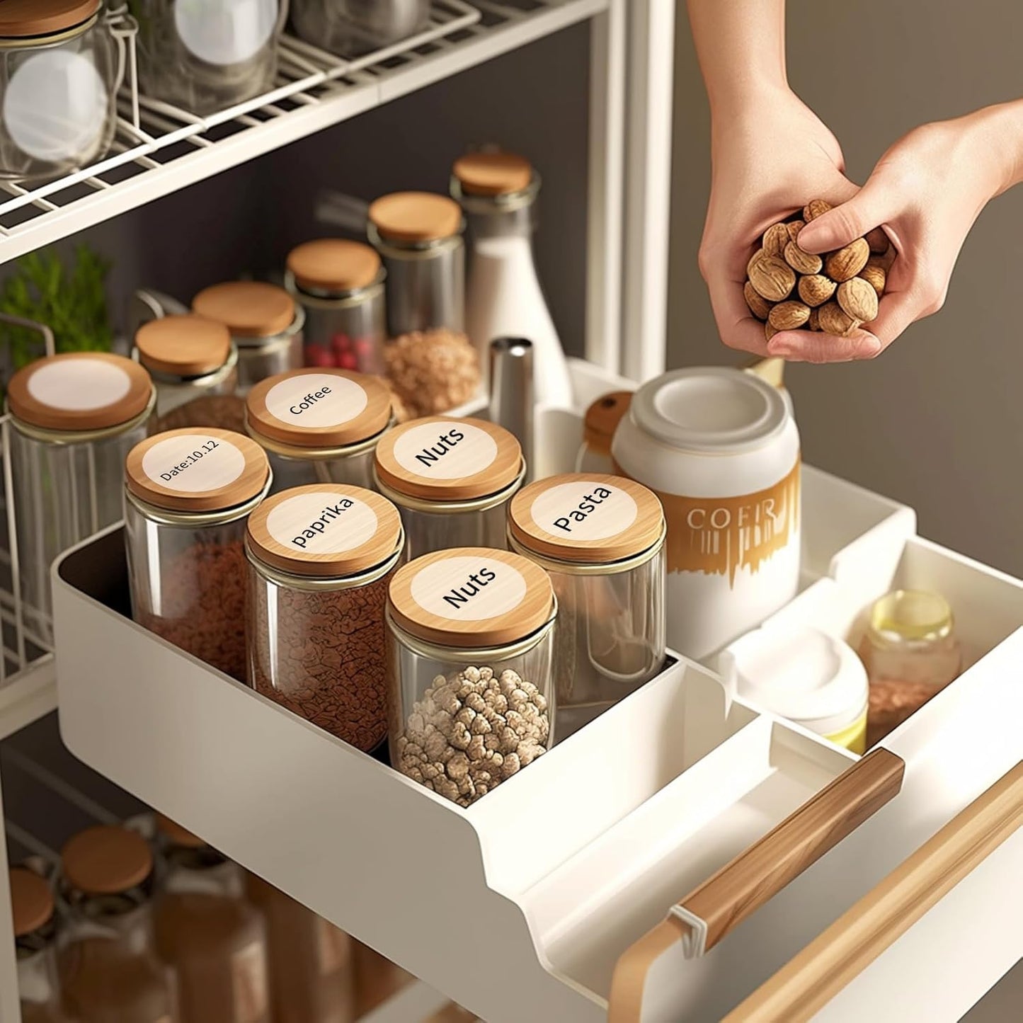 1.5" Transparent Thermal Label Stickers,Waterproof Thermal Printer Sticker Labels for Gift Wrapping, Self-Adhesive Name Price Tag DIY Custom Logo Design (500 pcs)