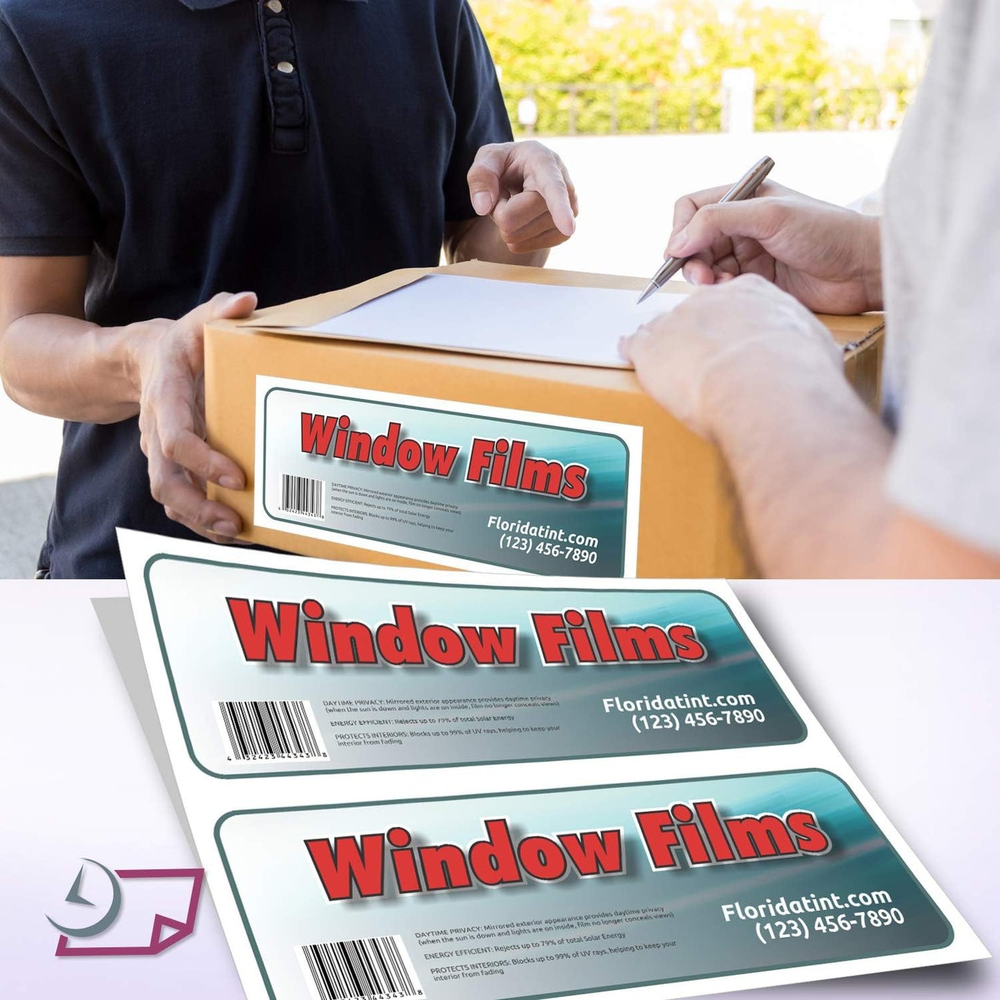 NextDayLabels – 4-1/4" x 11" Rectangular Sticker Labels for Printer - White Laser/Inkjet Printer Labels Return Address Labels Shipping Label Stickers (25 Sheets, 2 Per Sheet, 50 Labels)