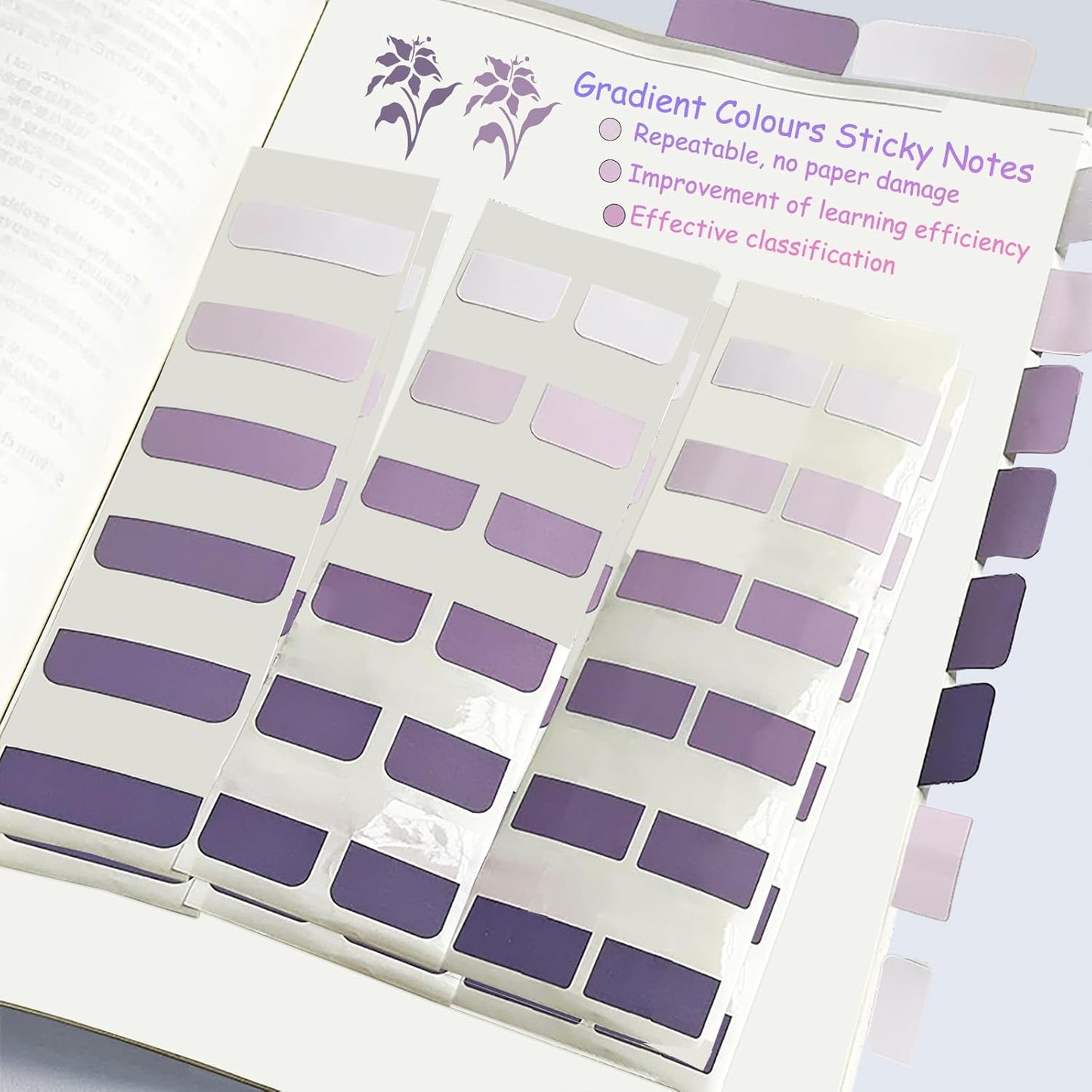 Potanro Book Tabs240 PCS Annotation Tabs 1"x1.8" Large Book Sticky Tabs Repositionable Page Tabs Flags Page Colorful Index Tabs for Annotating Books and File Classification(Large)