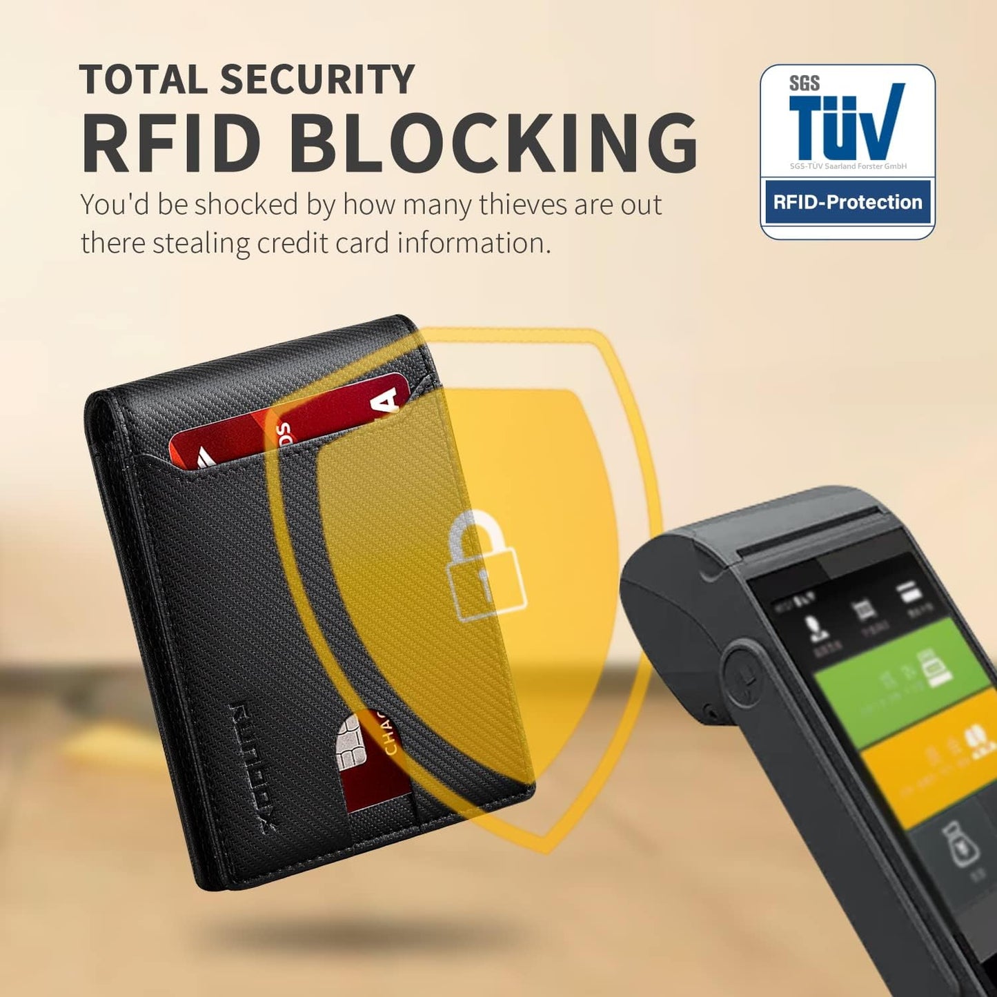 RUNBOX Novelty Wallet for Men Slim 11 Credit Card Holder Slots Leather RFID Blocking Small Thin Men's Wallet Bifold Minimalist Front Pocket Large Capacity Gift Box