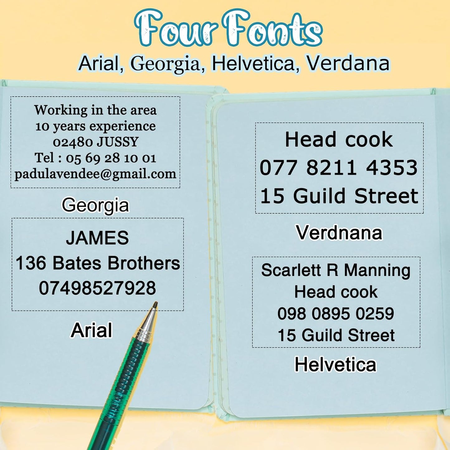 Personalized Stamp Custom Self-Inking Rubber Stamps for Business Customized Return Address with Name Date Up to 8 Lines-75x38mm