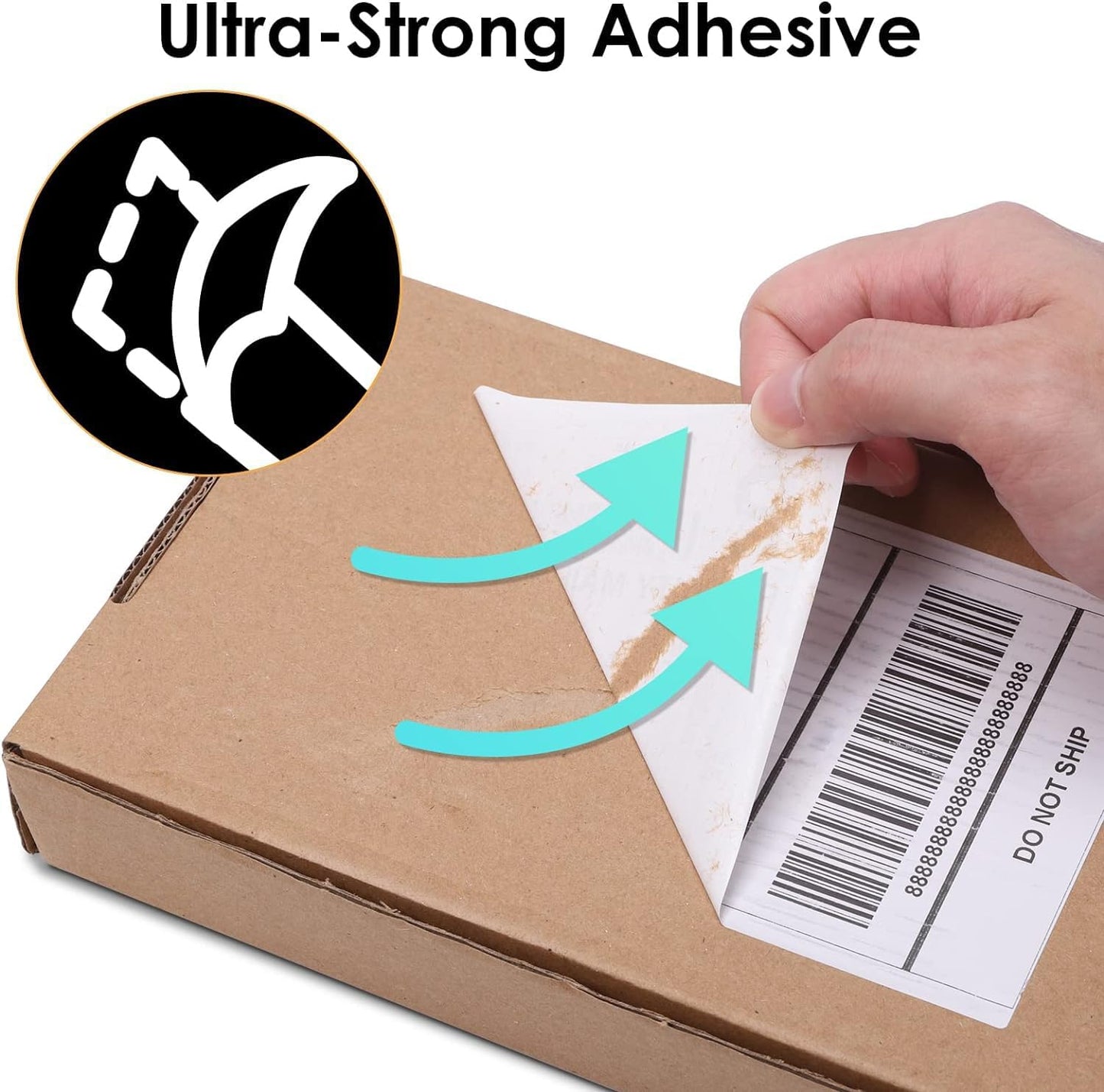 4x6 Thermal Labels, Shipping Address Label (Pack of 500 4x6 Roll Labels) - Compatible with JADENS, ASprink, Phomemo, Rollo, Zebra, Omezizy and Other Shipping Label Printers