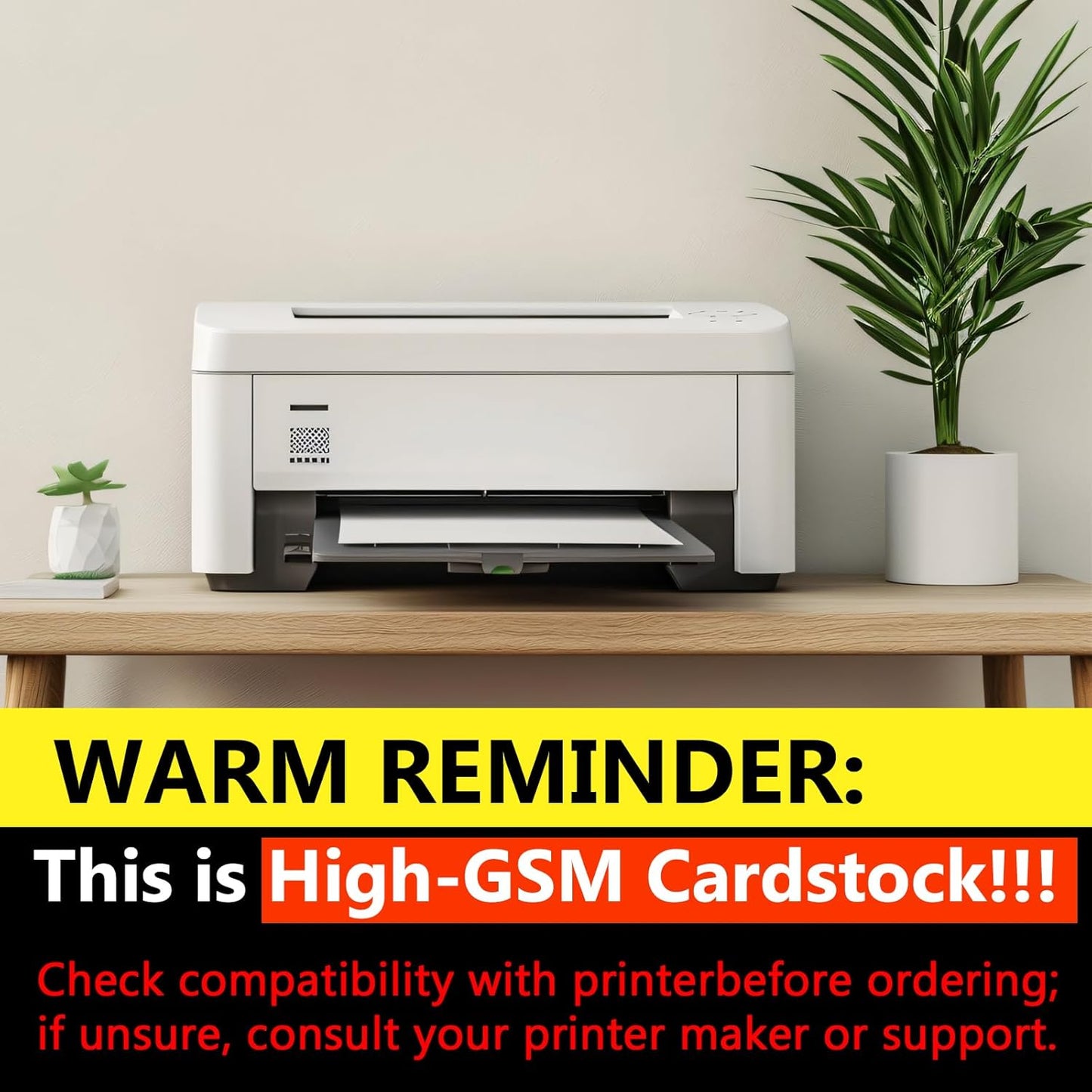 OcePor 100 Sheets White Cardstock 12” x 12”, 92lb/250gsm Black Card Stock, Thick Card Stock Paper, Heavy Cardstock Paper for Printer, Resume, Scrapbooks, Art, Crafts, Business Cards