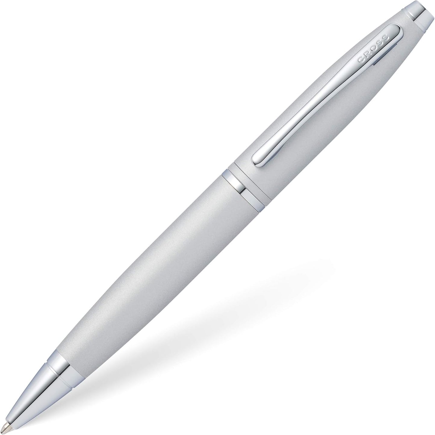 Cross Calais Refillable Ballpoint Pen Presented in a Luxury Gift Box - Medium Point, Black Ink, Satin Chrome