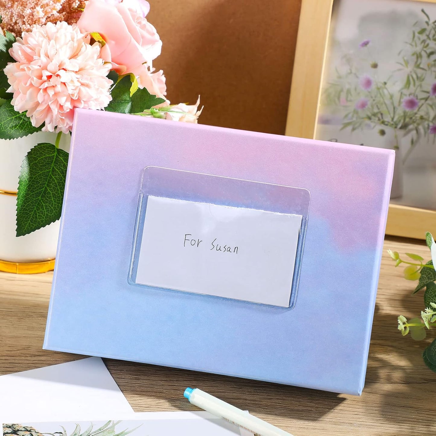 Chinco 30 Pcs Self Adhesive Pockets, Bin Labels for Storage Bins, Clear Pocket Label Sleeves, Plastic Index Card Holder with Top Open for Organizing Bins Box Drawer(4.06 x 2.48 inches)