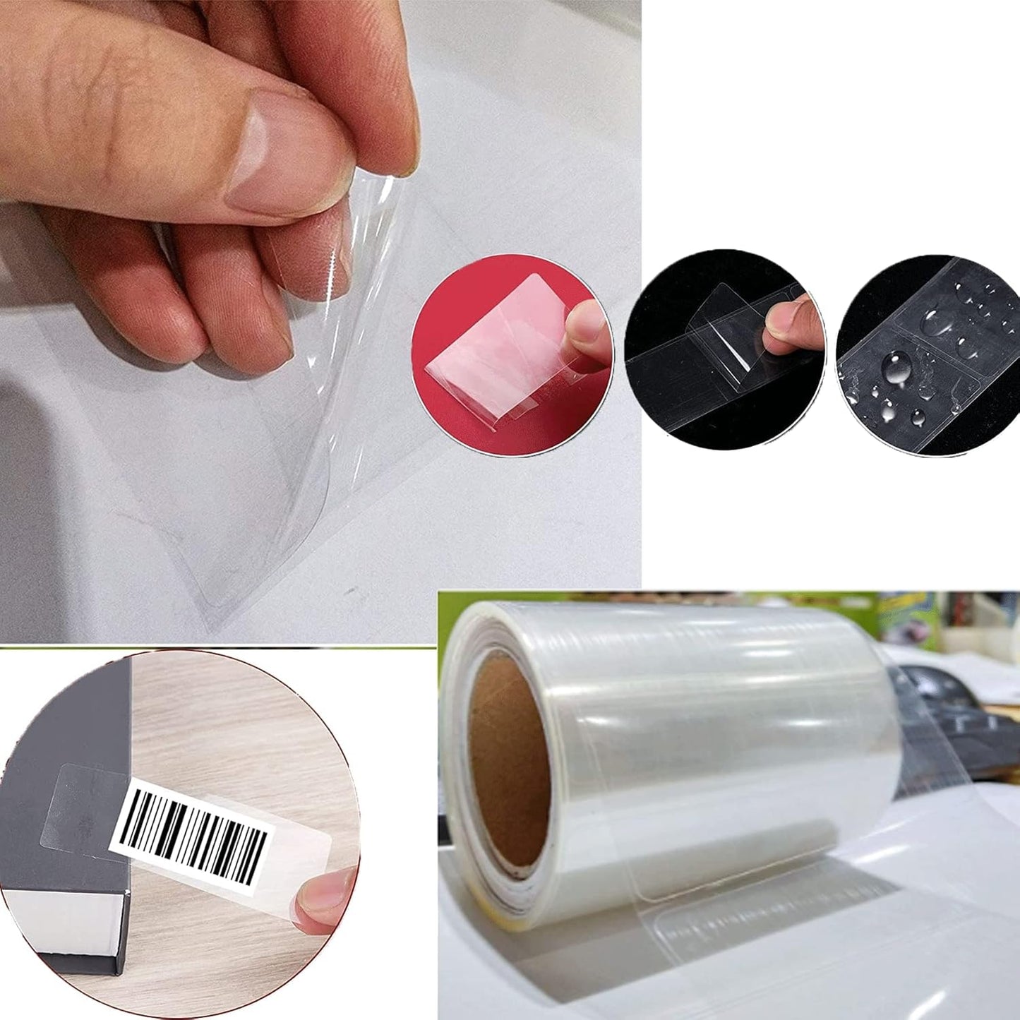 300Pcs Clear Label Protector Shields 2"x3" Vinyl Label Shields Library Book Repaire Tape Labels-Spine Labels Clear Protectors for Essential Oil Bottle Labelss Food Jars LabelBarcode Protectors