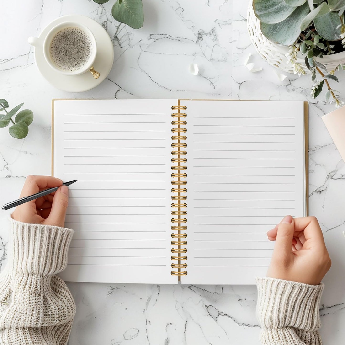 Guymn French Goose Notebook Journal, Geese Lover Gifts, French Baguette Lovers Gifts, Le Honque Funny Beret Goose Hardcover Spiral Notebook 5.5x8.3 Inch