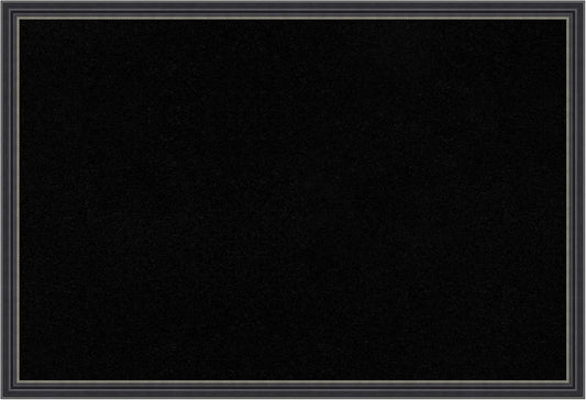 Amanti Art Black Cork Board for Wall, 17x25 Vision Board with Black Wood Frame, Medium Corkboard Office Decor for Home Organization, Traditional Corkboard Pinboard to Display Items for Home