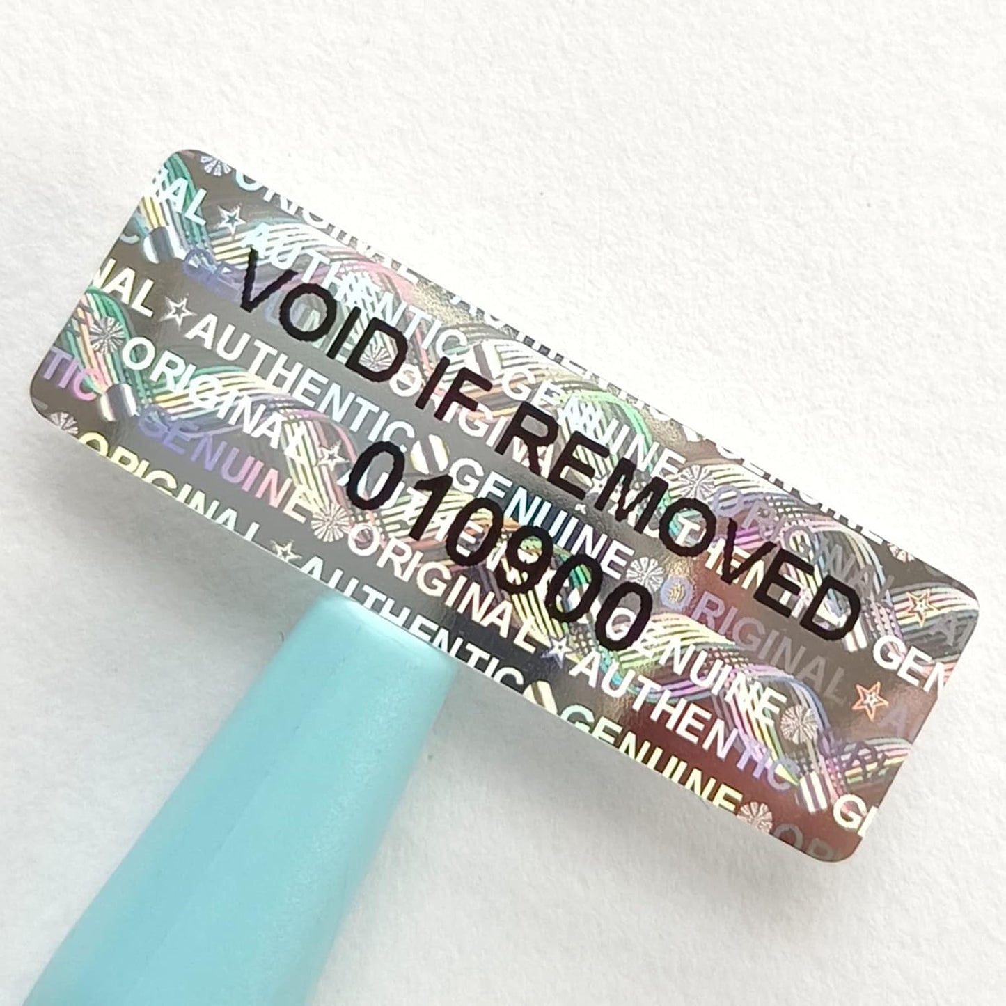 Hologram Stickers with Serial Number Security Labels Warranty Void Seal Tamper evident Labels Tamper Proof Stickers for Envelopes, Box and Packaging(1.2 X 0.4 Inch,350 pcs)