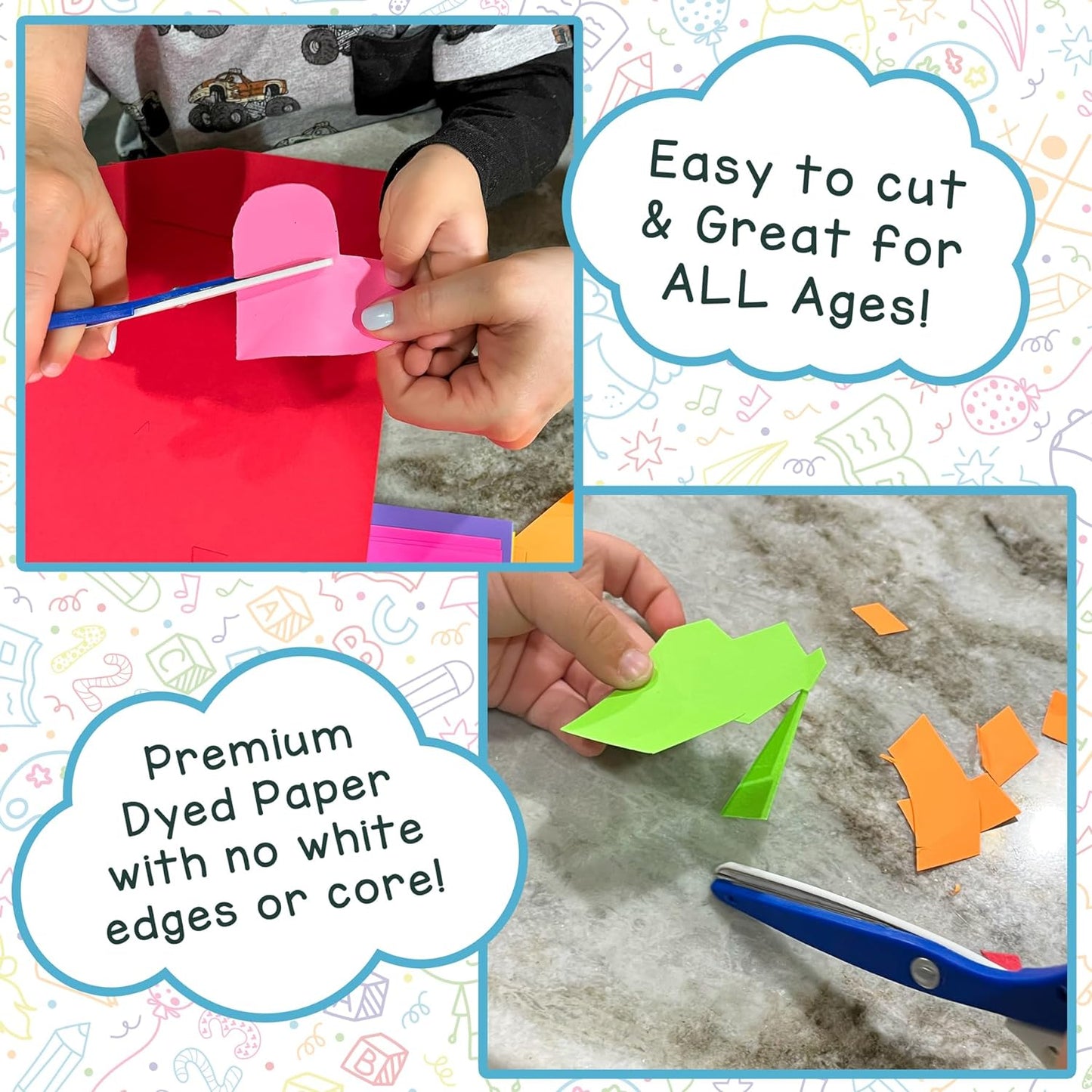 Hygloss Light Orange Bright Colored Cardstock - 8.5x11-Inch, 90 Sheets, 65 lb/ 176 gsm, Fade-Resistant, Acid-Free Color Card Stock Paper