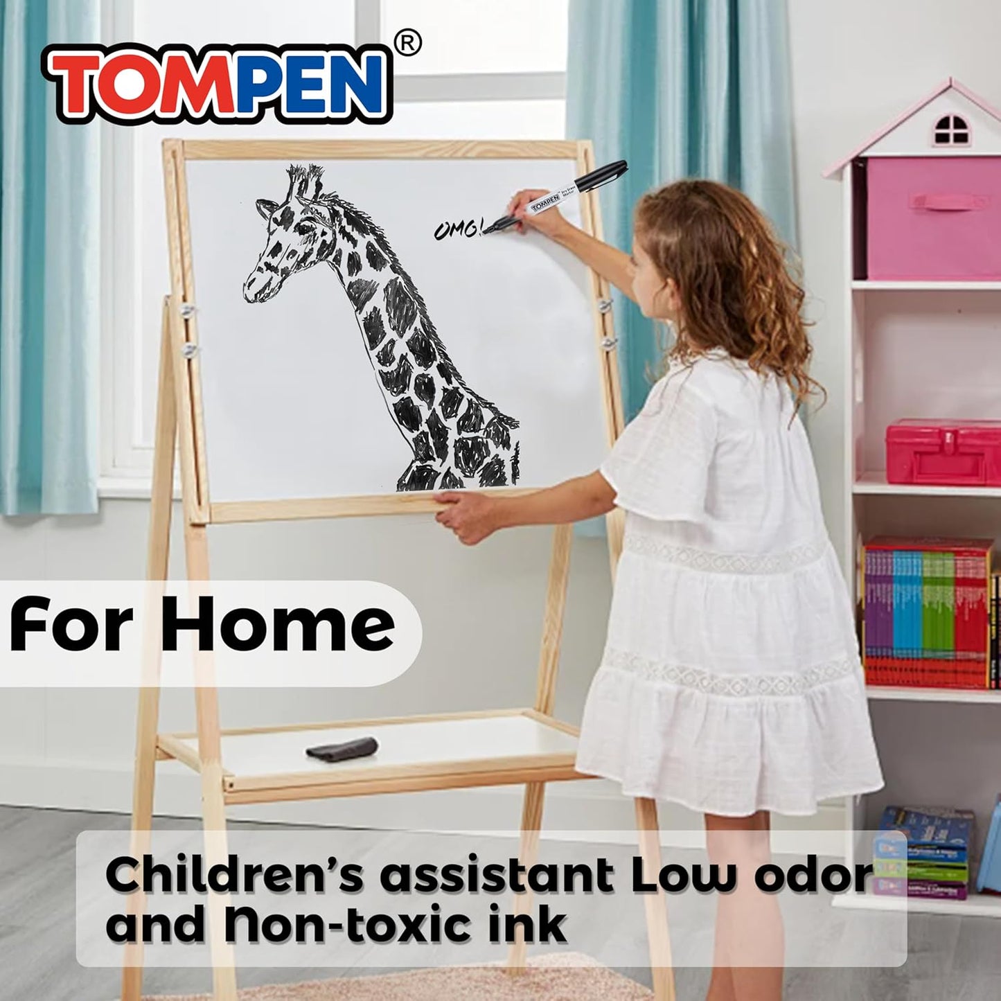 Dry Erase Markers Black,160 Bulk Pack Chisel Tip,Low Odor Quick-Drying Whiteboard Markers for Office Home School Writing Planning