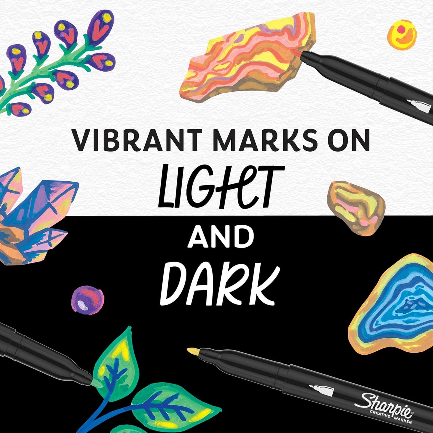 Sharpie Creative Markers Variety Pack, Water-Based Acrylic Paint Markers, Assorted Tips and Colors, 36 Count