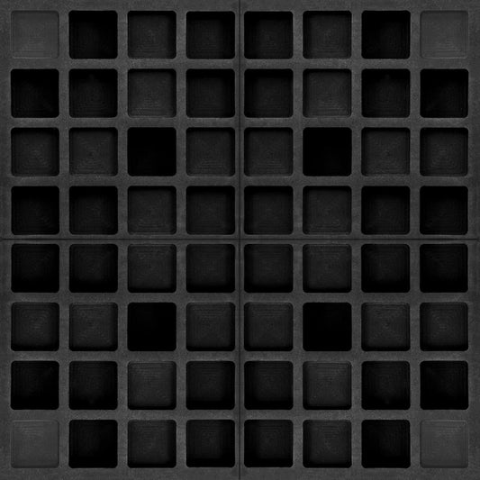 4pcs EVA Acoustic Diffusers 12"x12"x2" (Total 24"x24"x2"), Waffle Style Sound Diffuser Panels for Home Studio and Wall Art, QRD Room Acoustic Treatment (Black)