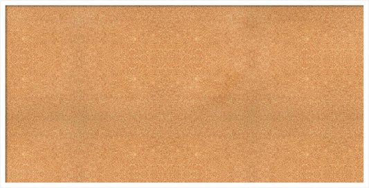 Amanti Art Natural Cork Board for Wall, 29x57 Vision Board with White Frame, Oversize Corkboard Office Decor for Home Organization, Modern Corkboard Pinboard to Display Items for Home Organization in