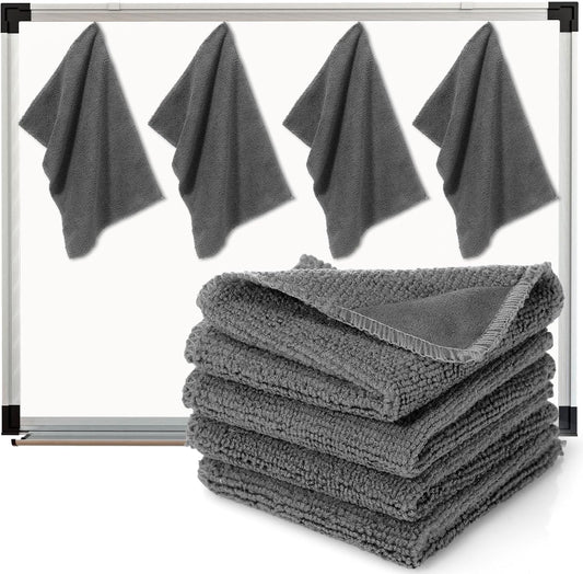 4 Pcs 7.8" x 11.8" Magnetic Cleaning Cloth Dry Erasers for White Boards Extra Strong Magnetism Microfiber Whiteboard Eraser for White Boards Blackboards Classroom Home Reusable Washable