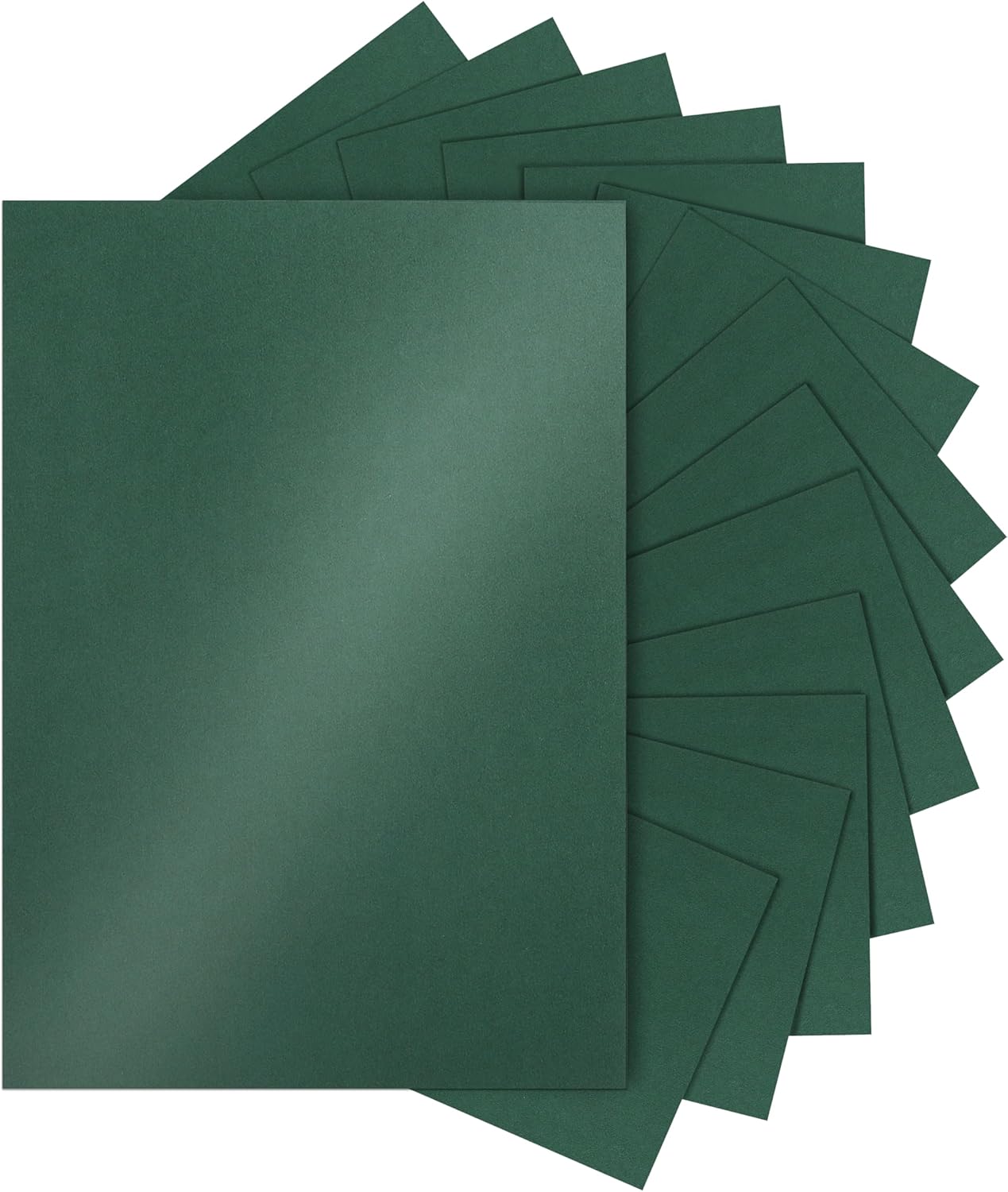 120 Sheets Dark Green Shimmer Cardstock 8.5 x 11 Metallic Paper, 92lb Heavyweight Craft Paper Card Stock for Christmas, Birthday Decorations, DIY Cards Making, Invitations