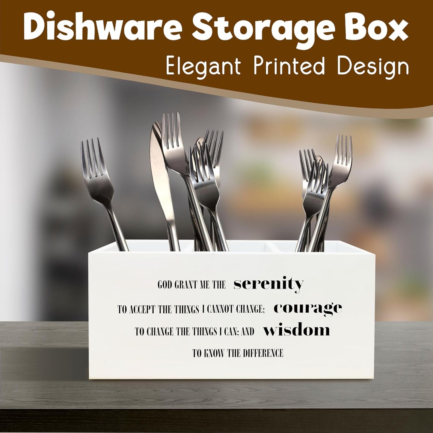 Inspirational Christian Pen Holder for Desk, Christian Gifts for Women Men, God Grant Me The Serenity Bible Verses Scripture Wooden Pen Pencil Holder Organizer for Office Desk Accessories