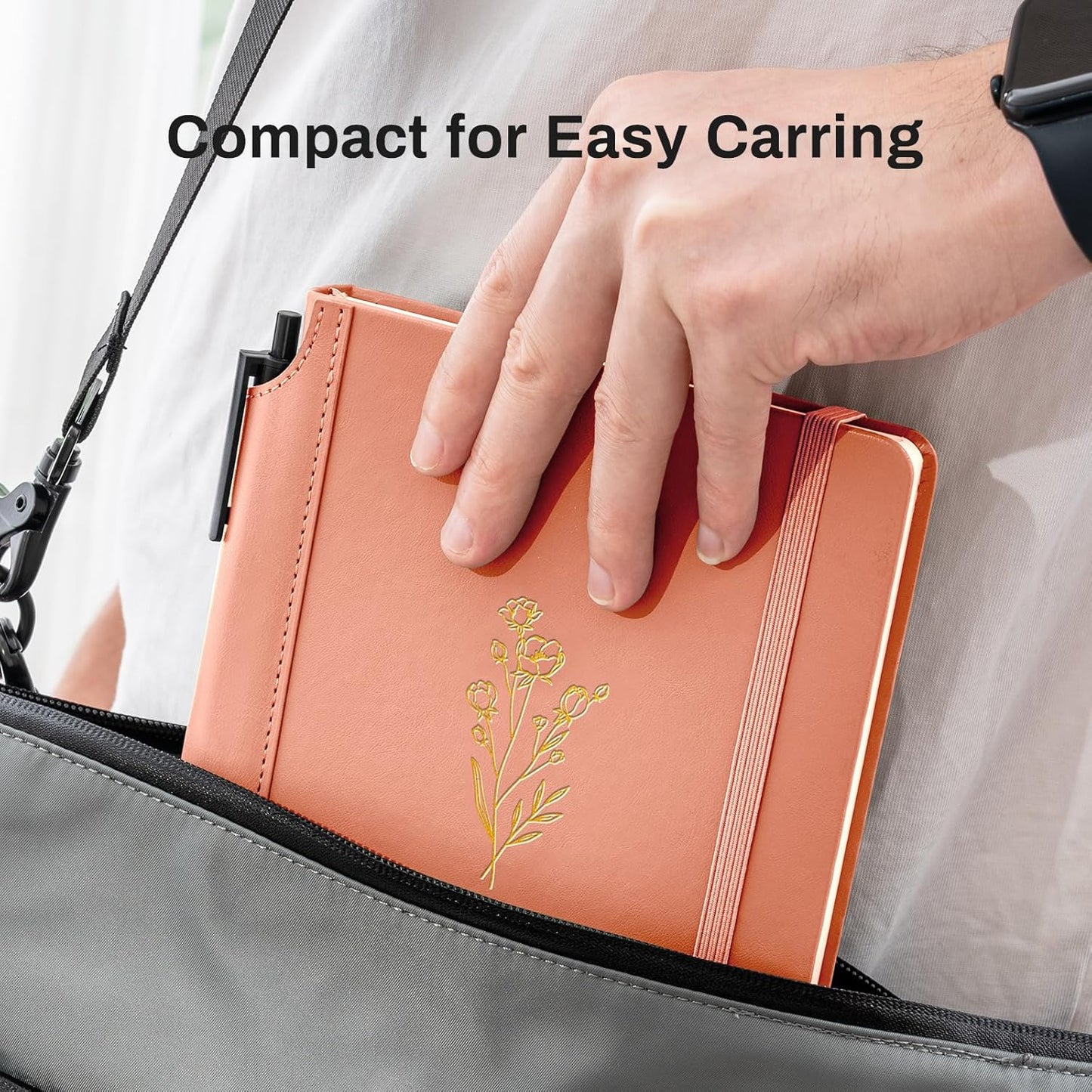 Lined Journal for Women 100 GSM 288 Pages Leather Journals for Writing A5 Hardcover Travel Journals Notebook Gift Set with Pen for Work Daily Writing