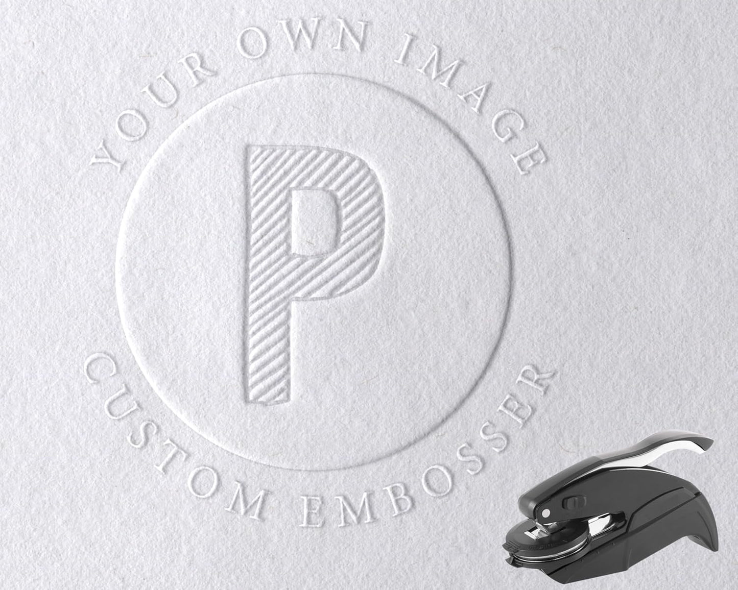 Custom Logo Embosser Seal – Personalized Stamp with Your Own Design | Custom Business, Notary, or Branding Seal | 1" x 5/8"