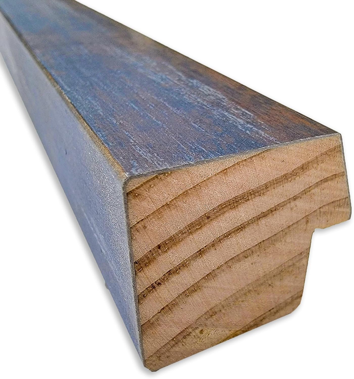 Amanti Art Natural Cork Board for Wall, 18x26 Vision Board with Blue Wood Frame, Medium Corkboard Office Decor for Home Organization, Modern Contemporary Corkboard Pinboard to display items for home