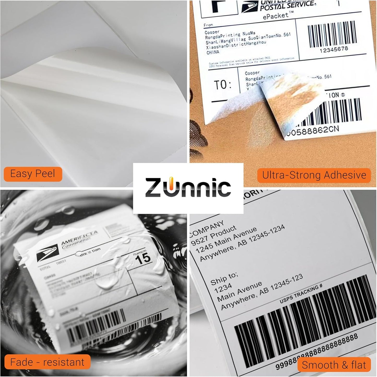 4x6 Thermal Shipping Labels – 250 Labels/Roll | Strong Adhesive | Jam-Free | UV-Protected Packaging | Compatible with Zebra & Rollo - Pack one