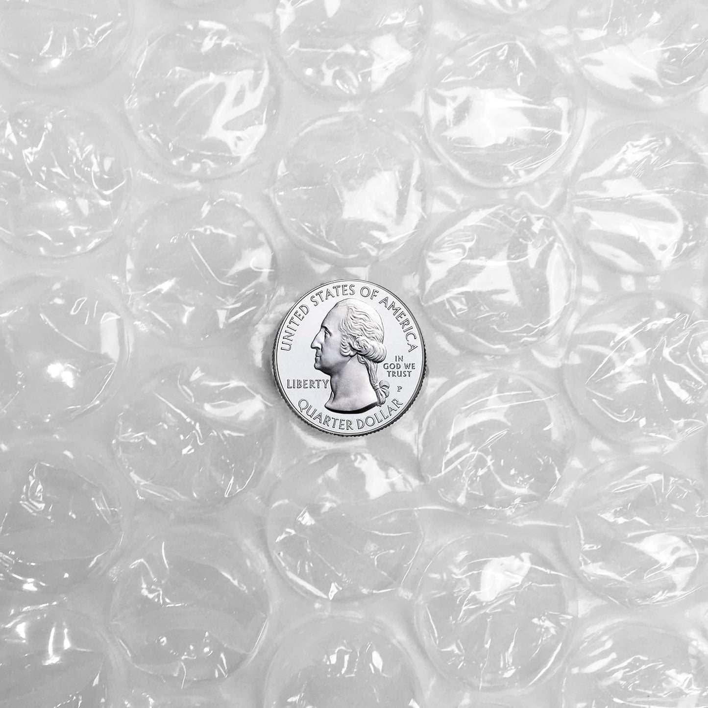 Amazon Basics Perforated Bubble Cushioning Wrap - Medium 5/16", 24-Inch x 100-Foot Long Roll, Clear