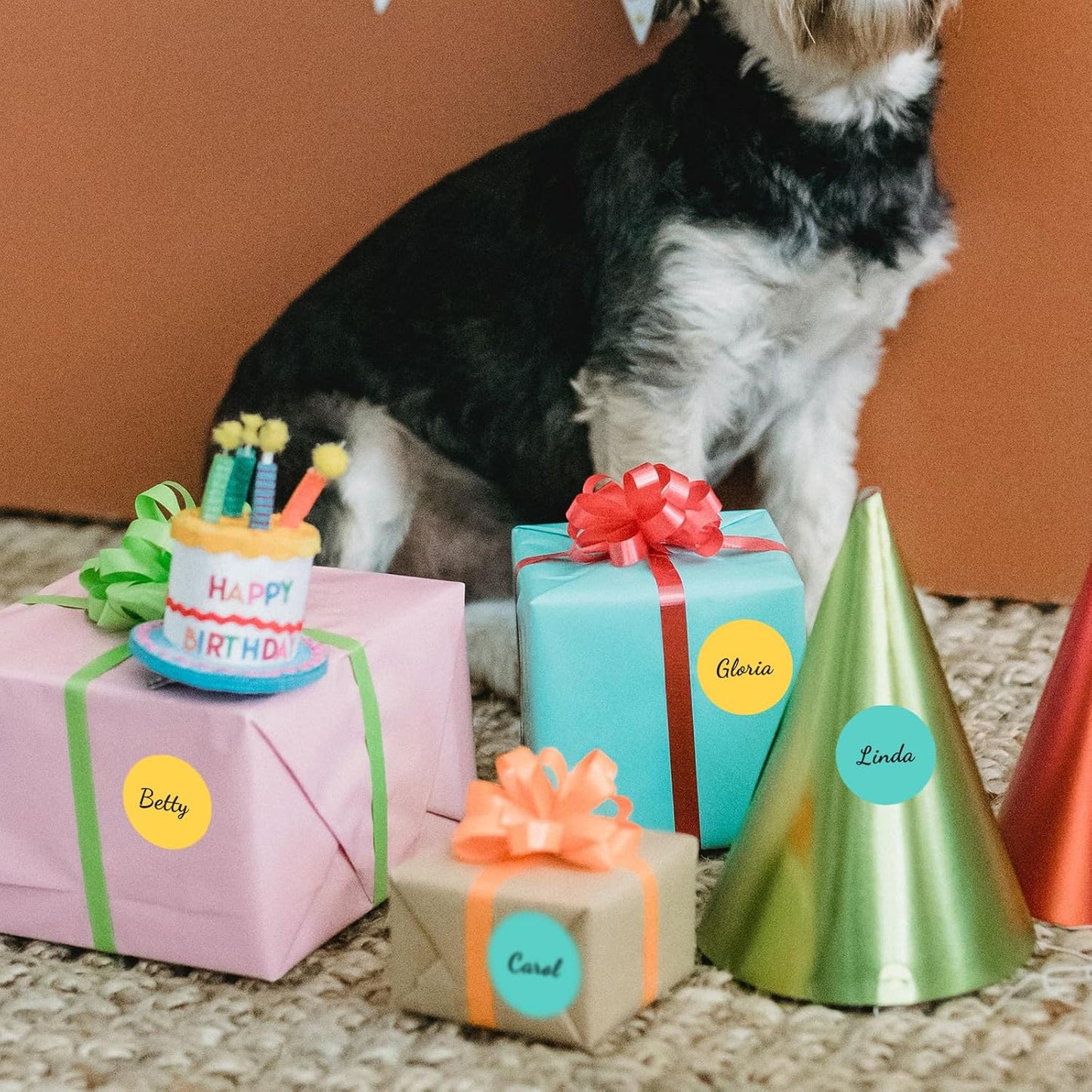 1.5 Inch Blue Round Thermal Sticker Labels - Self-Adhesive Circle Direct Thermal Multi-Purpose Roll for DIY Logo Design With Perforation Line (500 Labels, 1 Roll)