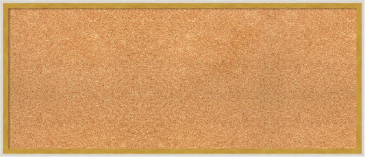 Amanti Art Natural Cork Board for Wall, 15x35 Vision Board with White Frame, Medium Corkboard Office Decor for Home Organization, Modern Corkboard Pinboard to Display Items for Home Organization in