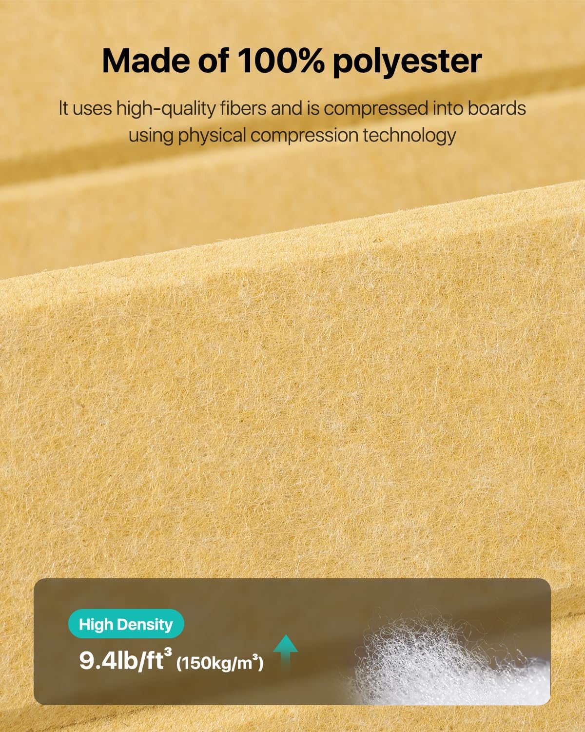 12 Pack Sound Proof Foam Panels for Walls, Self-Adhesive Acoustic Panels Sound Absorbing, 12" X 12" X 0.4" High Density Soundproof Wall Panels Tiles for Door, Ceiling, Home Office