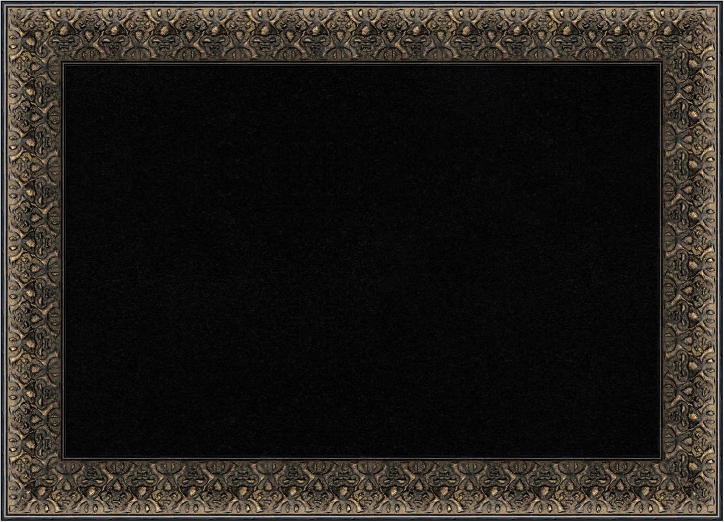 Amanti Art Black Cork Board for Wall, 21x29 Vision Board with Black Wood Frame, Medium Corkboard Office Decor for Home Organization, Traditional Corkboard Pinboard to Display Items for Home