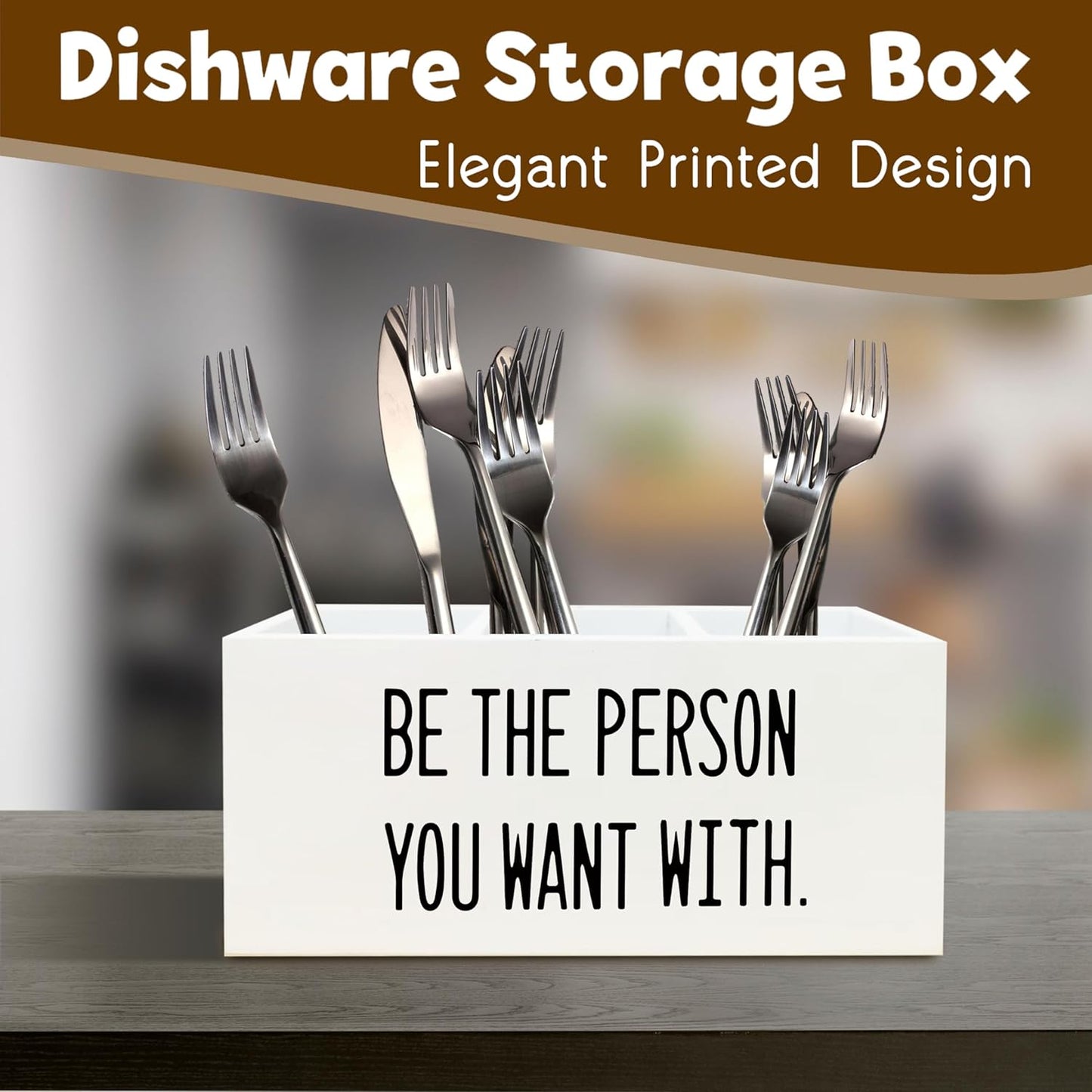 Be the Person You Want With Office Decor Pen Holder for Desk, Motivational Gifts for Human Resources signs, Motivational Wooden Pencil Holder Office Desk Accessories