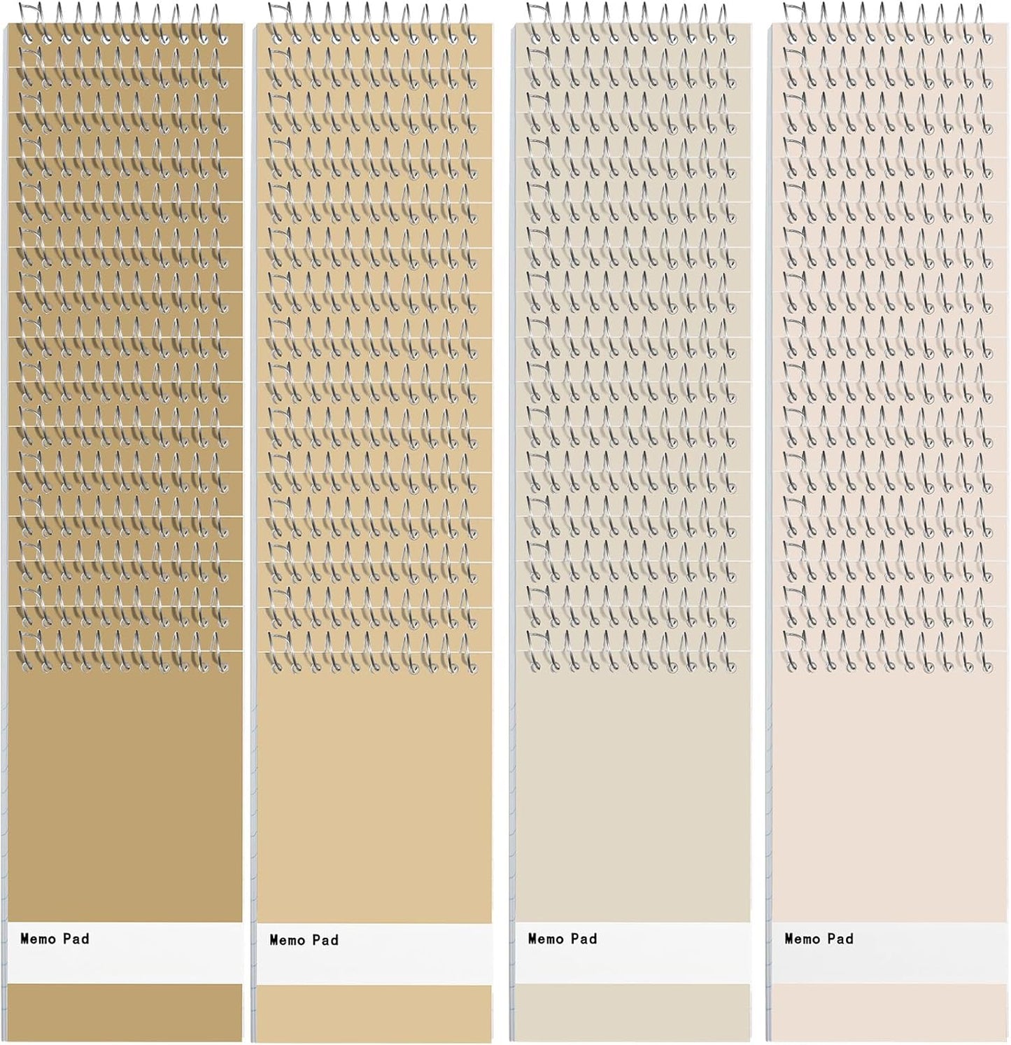 Thenshop 100 Pads Spiral Memo Bulk 3'' x 5'' Top Bound Memo Book 60 Sheets Small Mini Notebooks Lined Wire Bound Pocket Steno Book for Home, Office, School (Colorful)