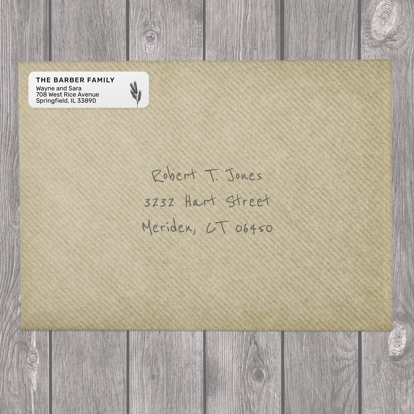 Botanical Flowers Rolled Address Labels/Roll of 500 Alternating Floral Illustrations Personalized Address Labels/Designer Return Address Stickers in Elegant Plastic Dispenser